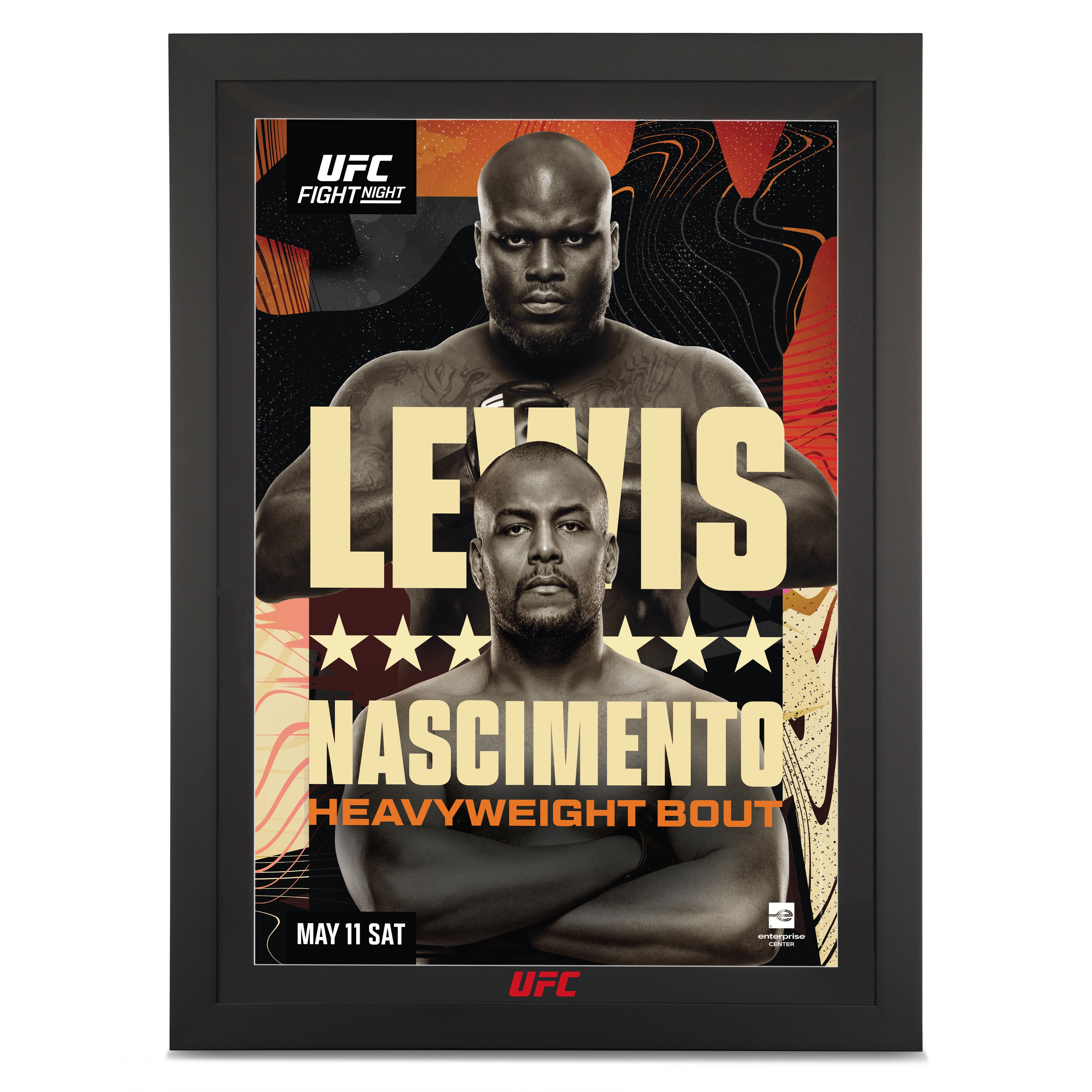 UFC Fight Night: Lewis vs Nascimento Autographed Event Poster
