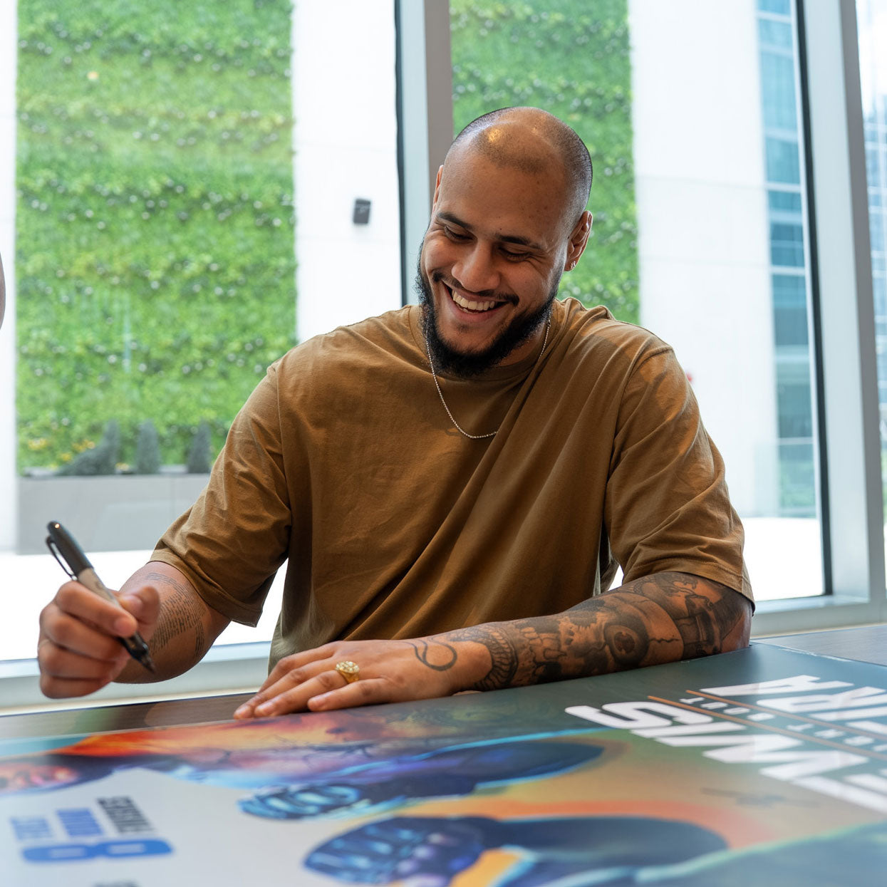 UFC Fight Night: Lewis vs Teixeira Autographed Event Poster