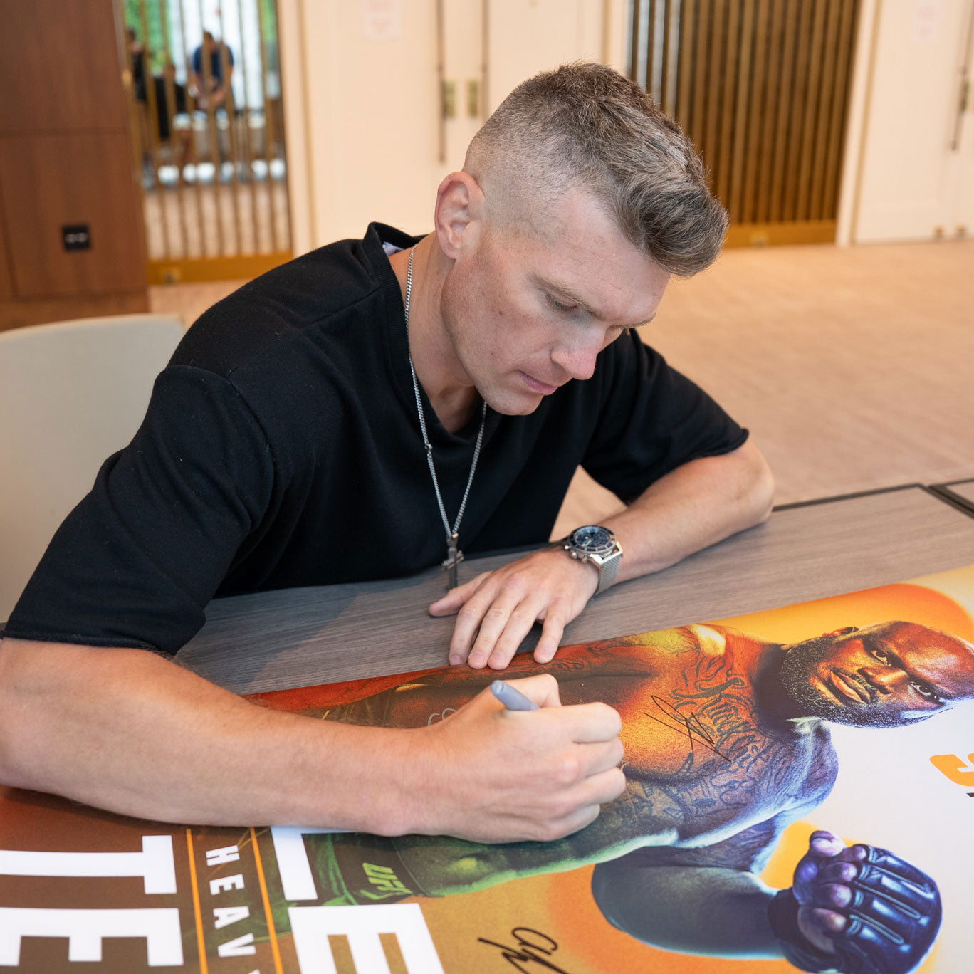 UFC Fight Night: Lewis vs Teixeira Autographed Event Poster