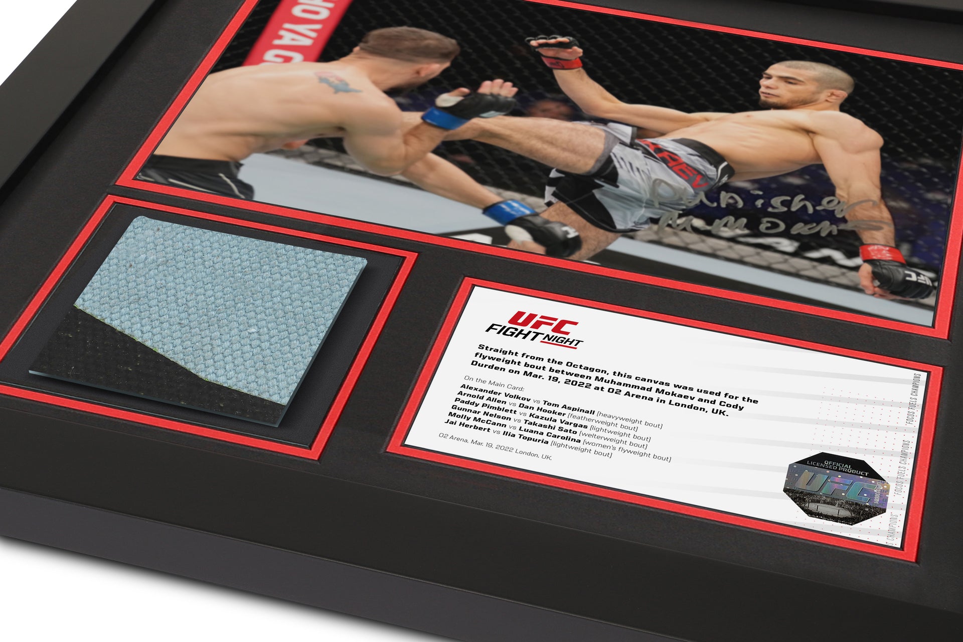Muhammad Mokaev UFC Fight Night: Volkov vs Aspinall Signed Canvas & Photo