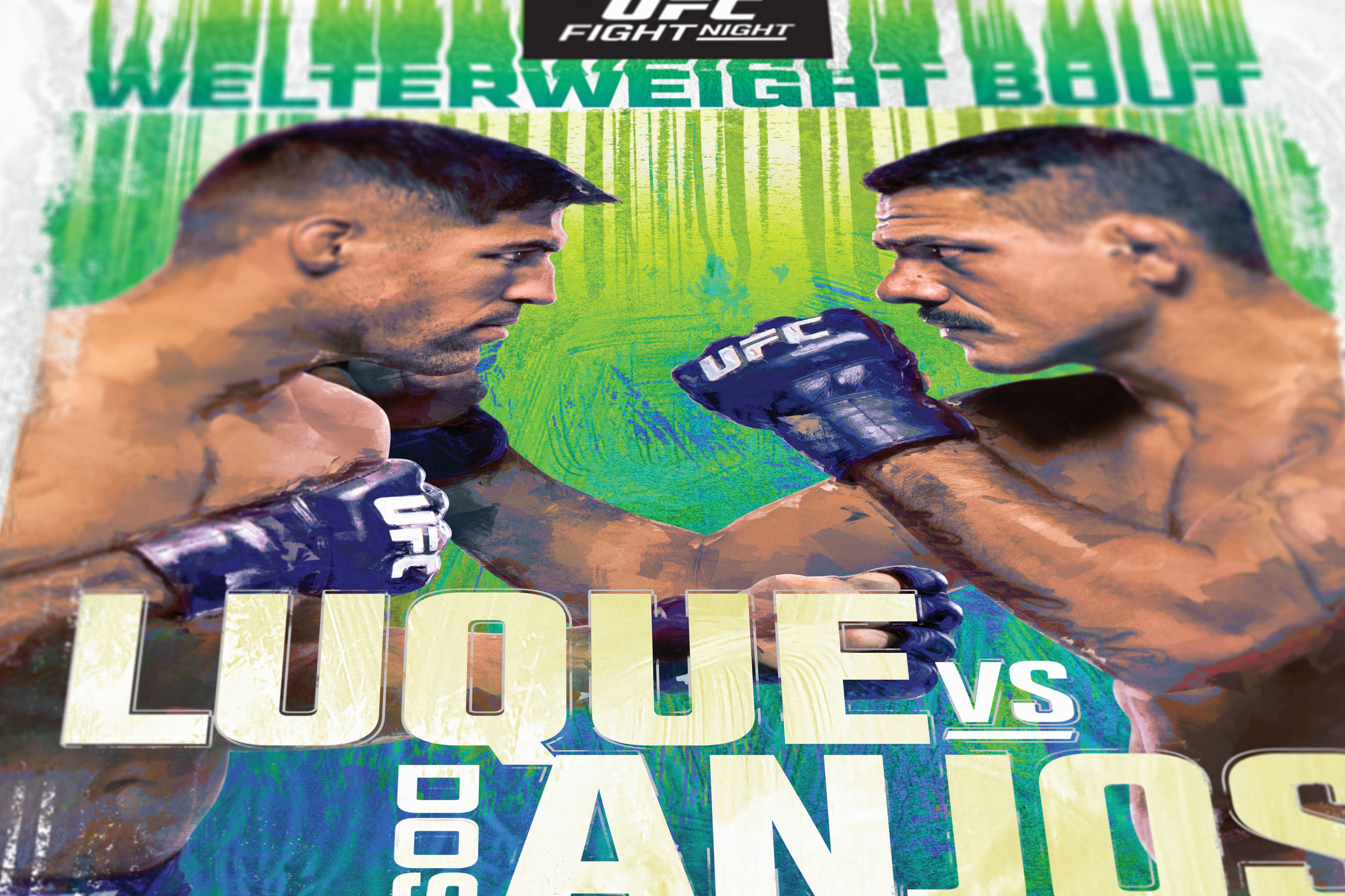 UFC Fight Night: Luque vs Dos Anjos Autographed Event Poster