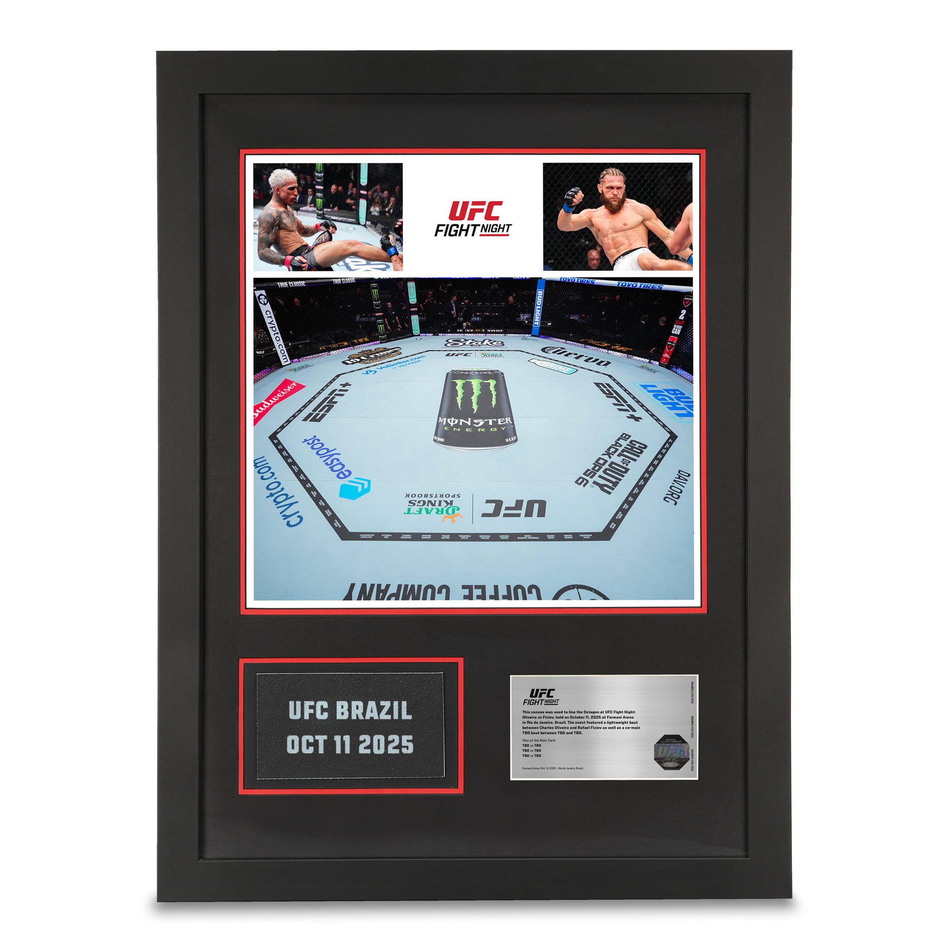 UFC Fight Night: Oliveira vs Fiziev Event Name on Canvas