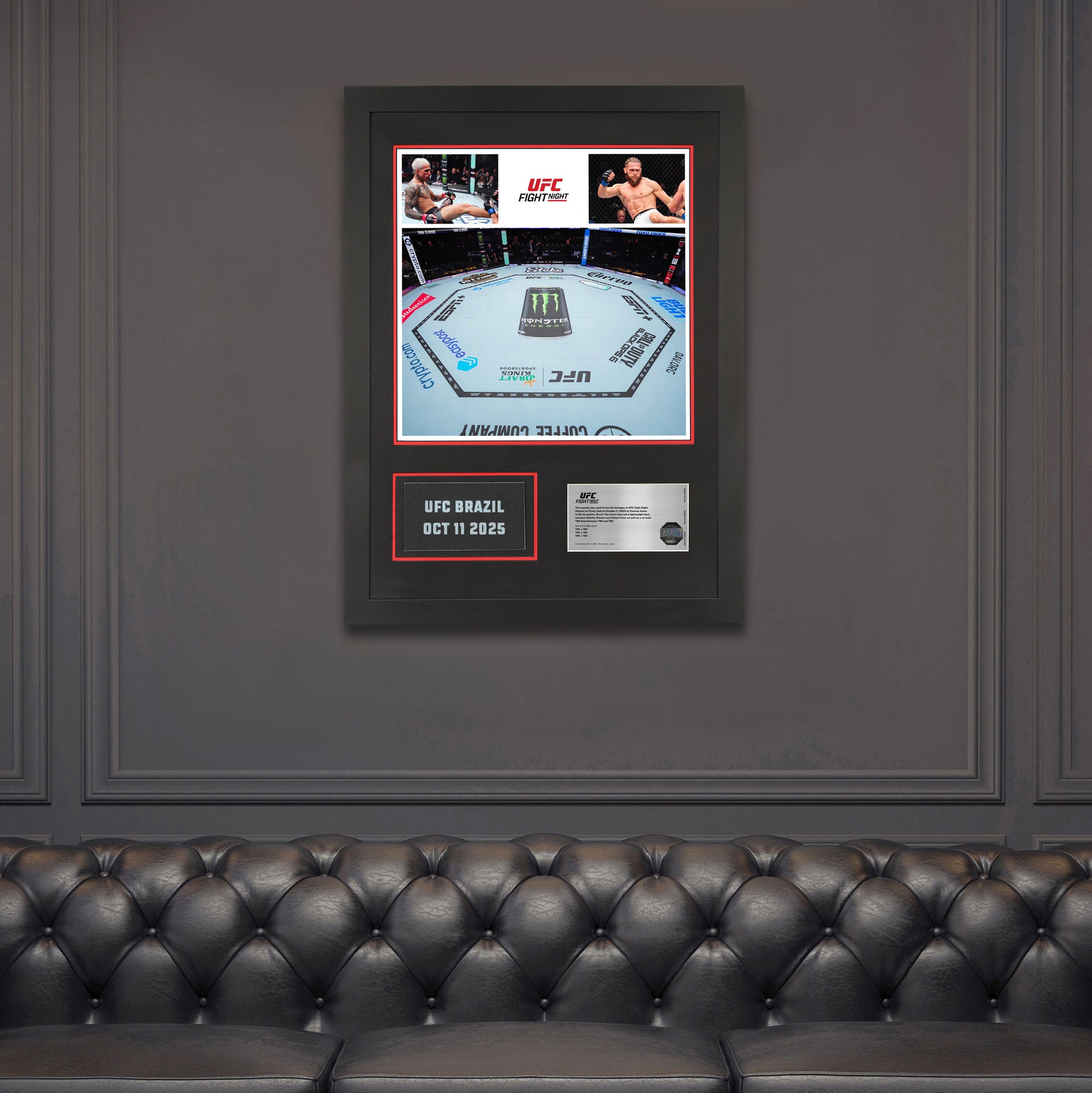 UFC Fight Night: Oliveira vs Fiziev Event Name on Canvas