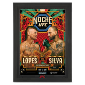Noche UFC: Lopes vs Silva First-Edition Autographed Event Poster