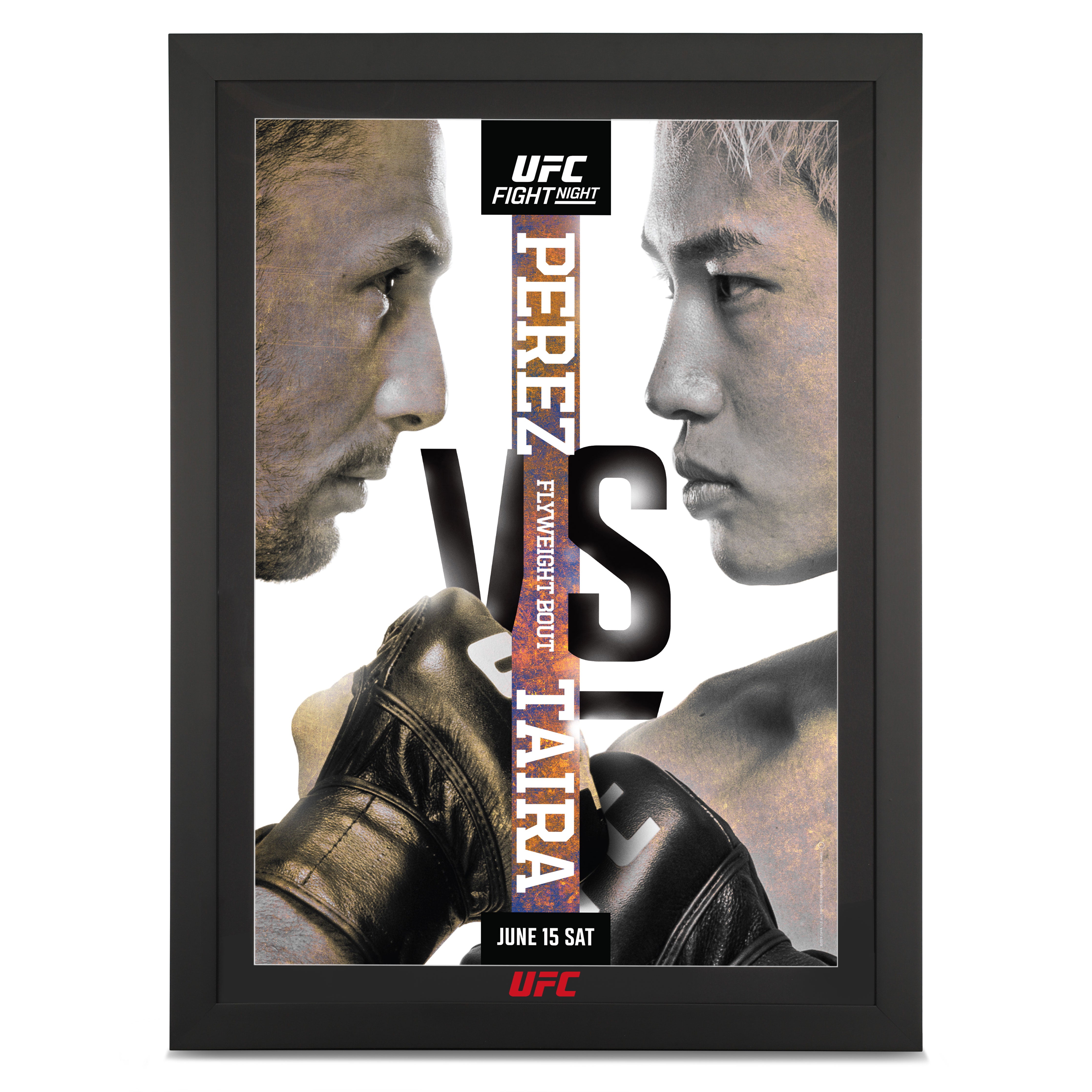 UFC Fight Night: Perez vs Taira Autographed Poster