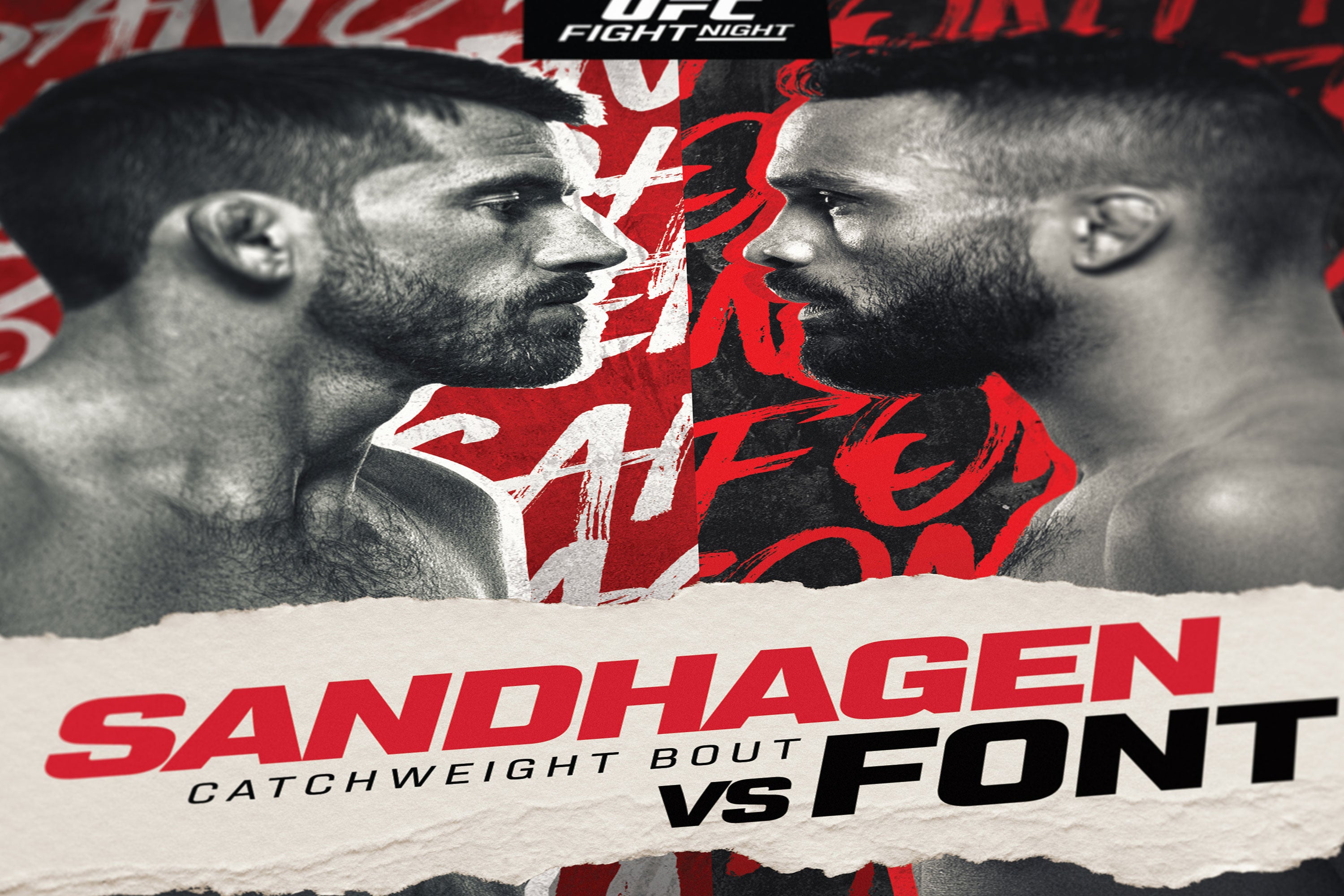 UFC Fight Night: Sandhagen vs Font Autographed Event Poster