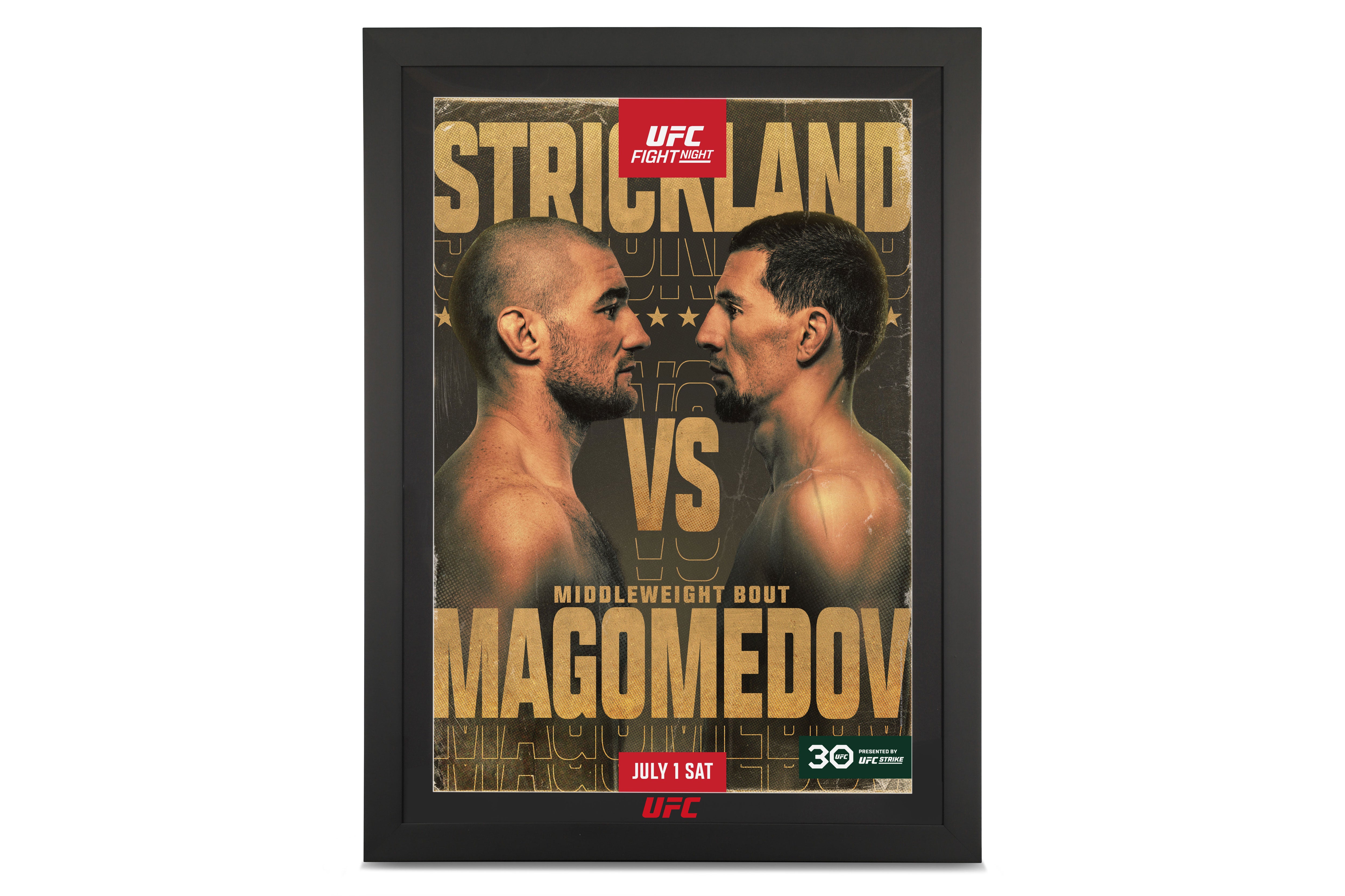 UFC Fight Night: Strickland vs Magomedov Autographed Event Poster