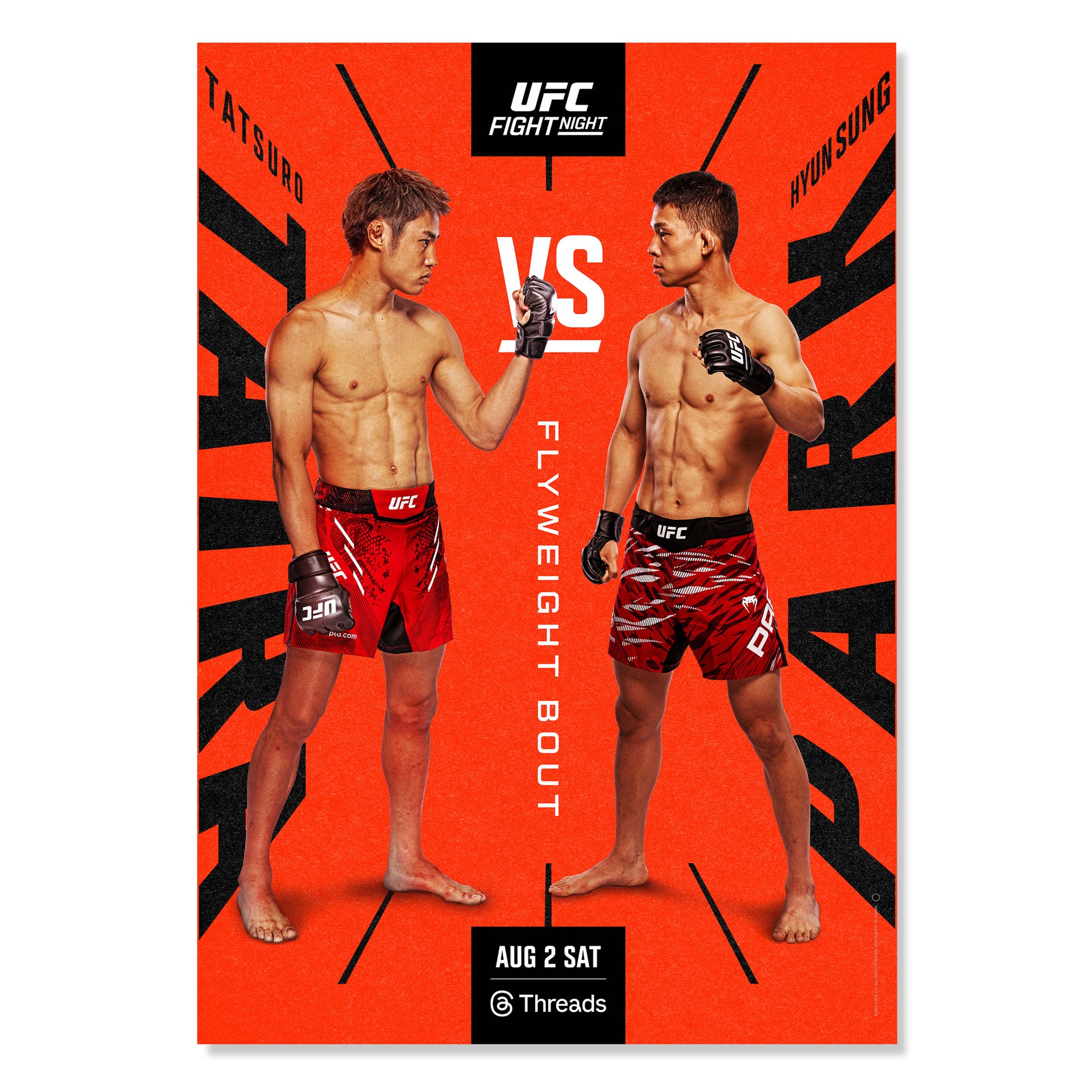 UFC Fight Night: Taira vs Park Autographed Event Poster