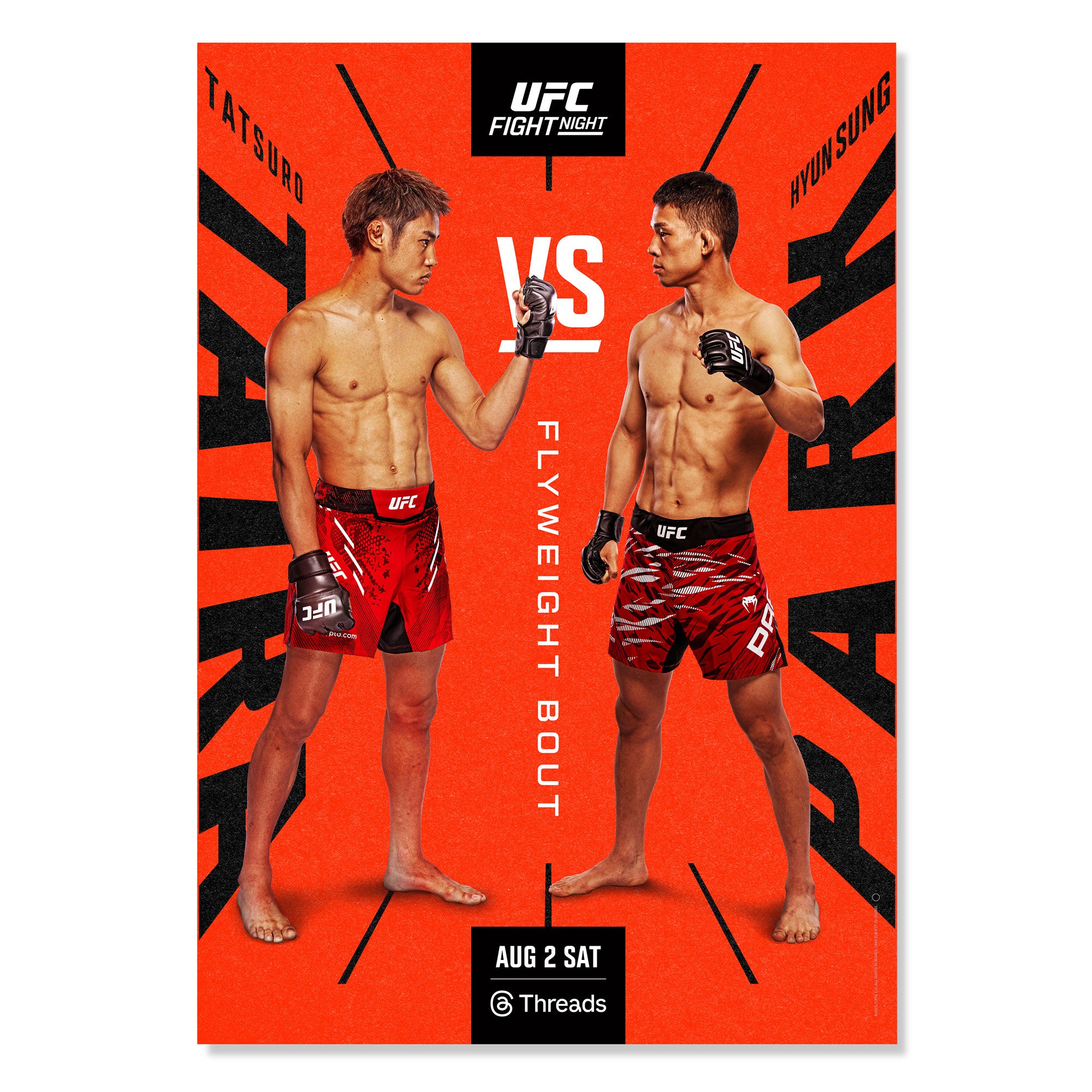 UFC Fight Night: Taira vs Park Autographed Event Poster