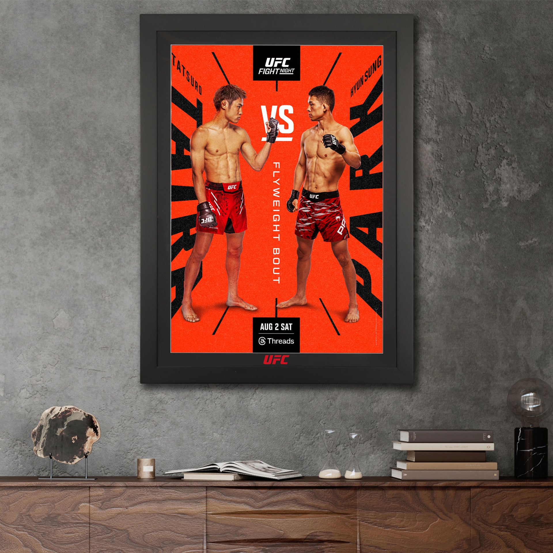 UFC Fight Night: Taira vs Park Autographed Event Poster