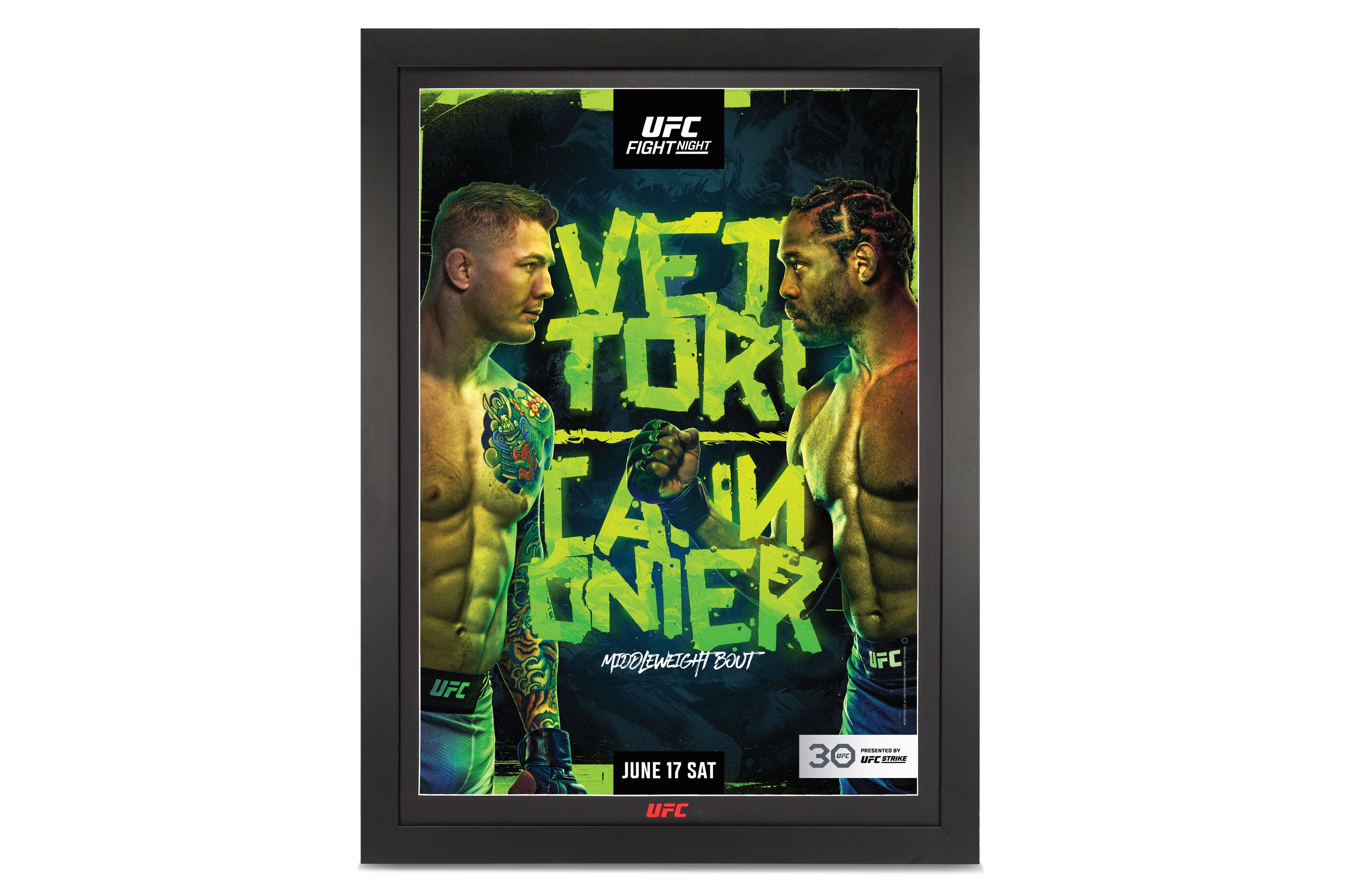 UFC Fight Night: Vettori vs Cannonier Autographed Event Poster