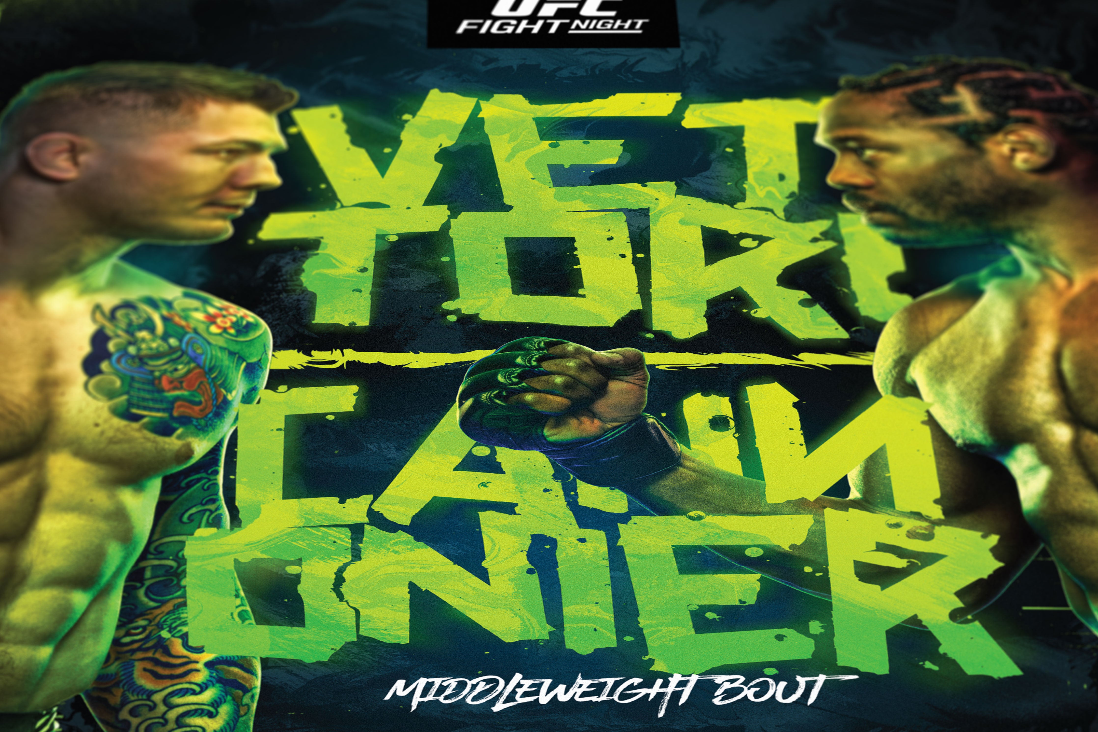 UFC Fight Night: Vettori vs Cannonier Autographed Event Poster
