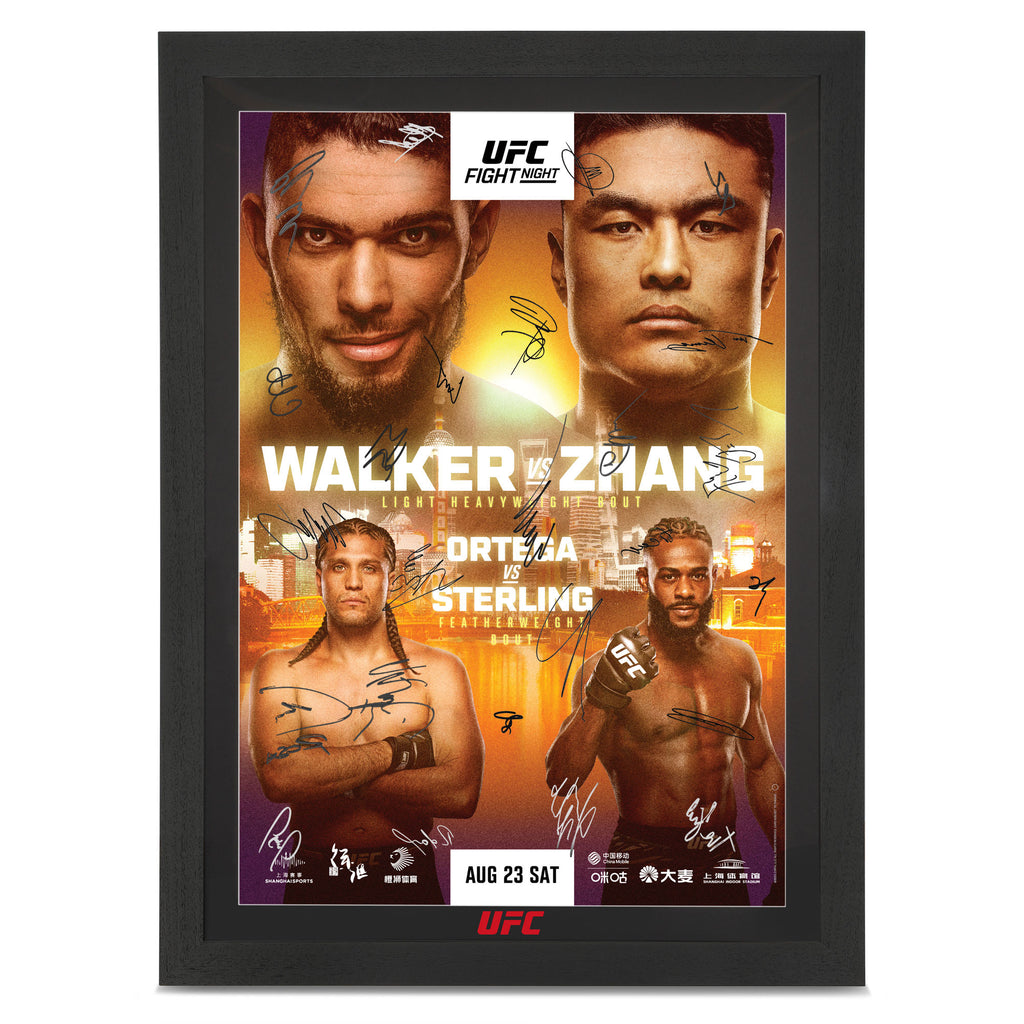 UFC Fight Night: Walker vs Zhang Autographed Event Poster First Edition