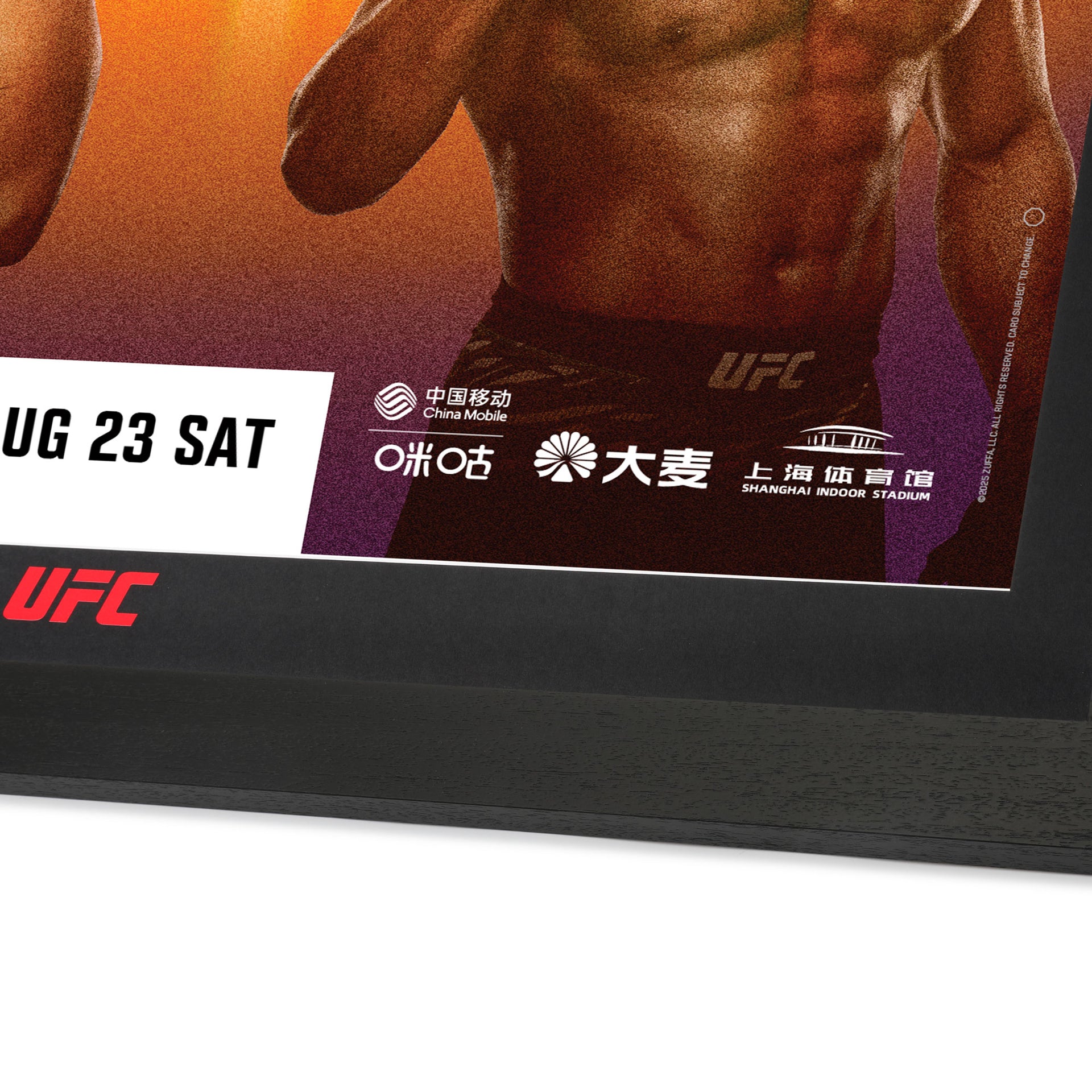 UFC Fight Night: Walker vs Zhang Autographed Event Poster
