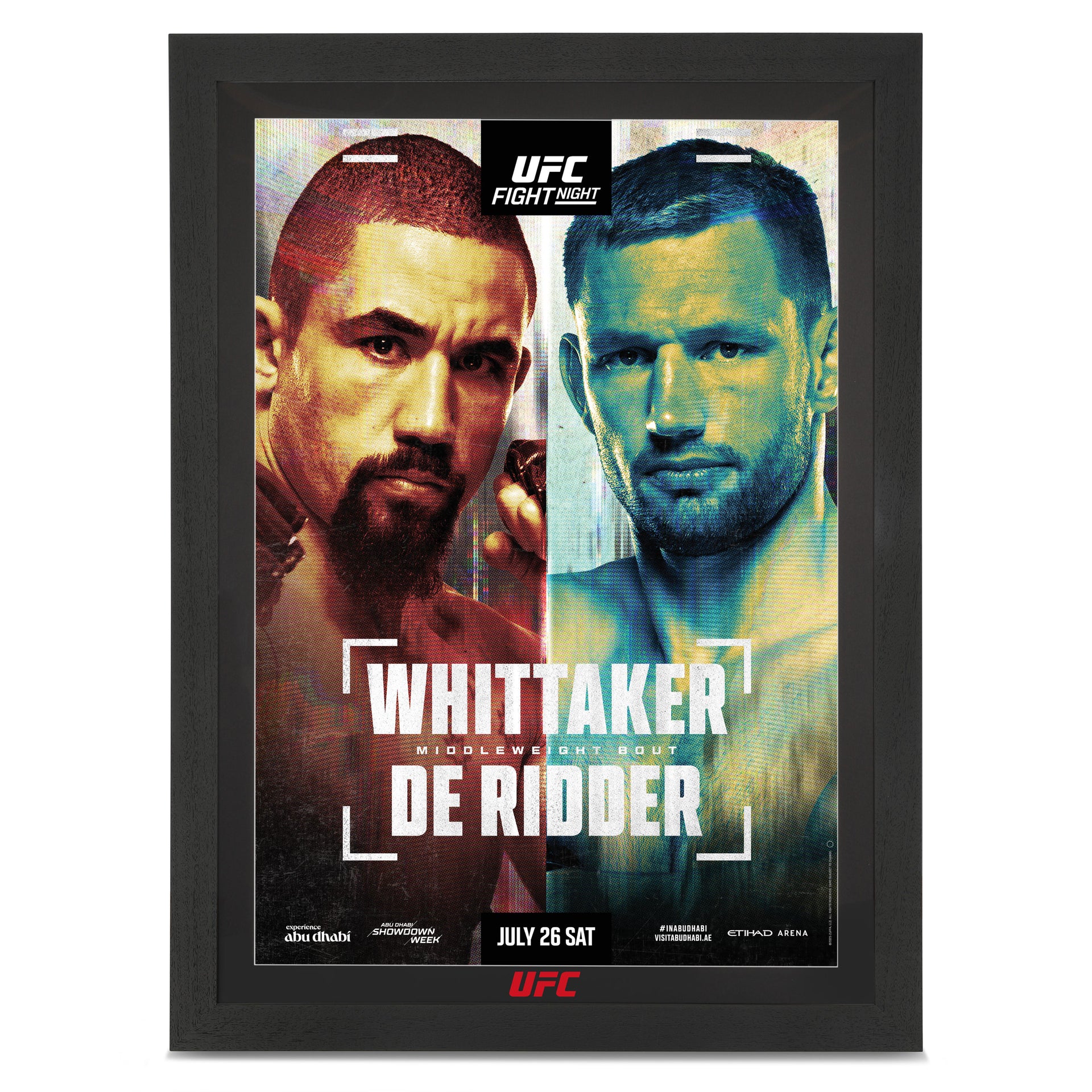 UFC Fight Night: Whittaker vs de Ridder Autographed Event Poster