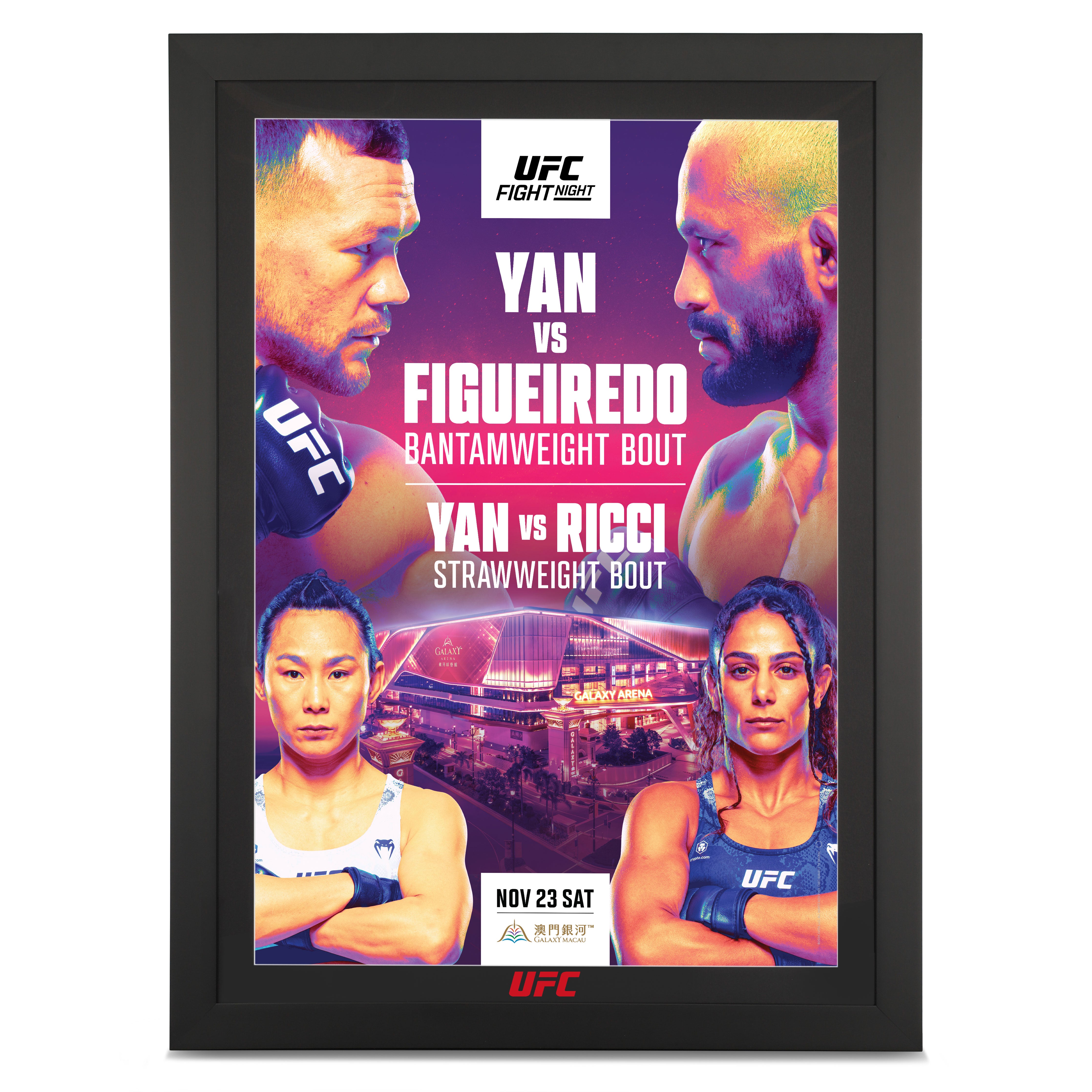 UFC Fight Night: Yan vs Figueiredo Autographed Event Poster