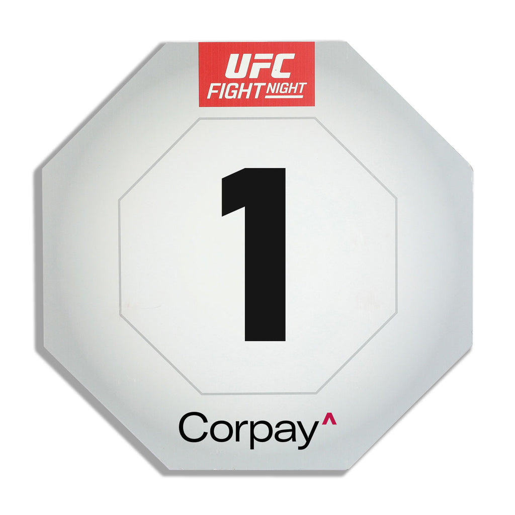 UFC Fight Night: Ulberg vs Reyes Event Used Round Card One