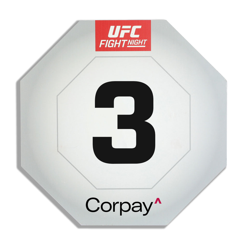 UFC Fight Night: Ulberg vs Reyes Event Used Round Card Three