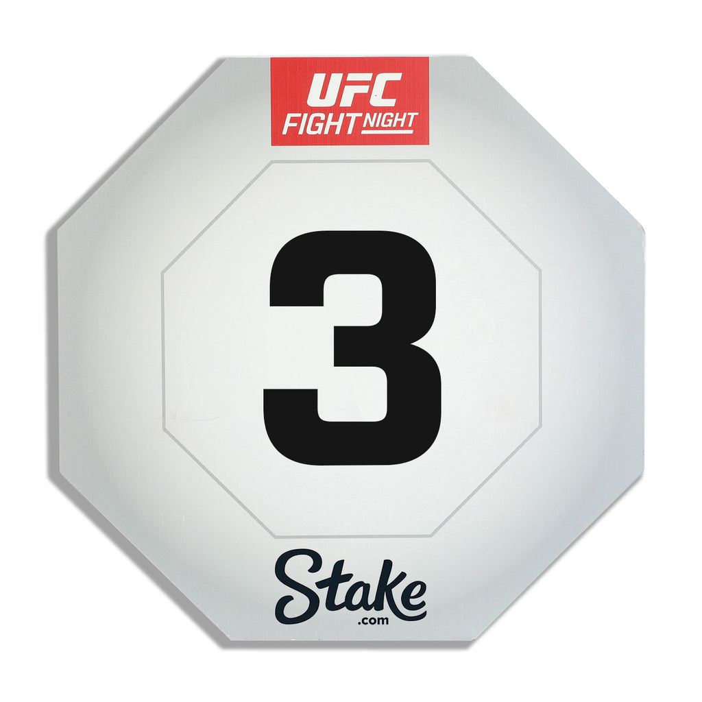 UFC Fight Night: Oliveira vs Gamrot Event Used Round Card Three