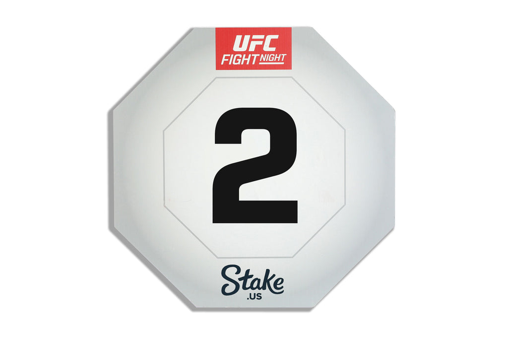 UFC Fight Night: Moreno vs Albazi 1-of-1 Event Used Round Card Two