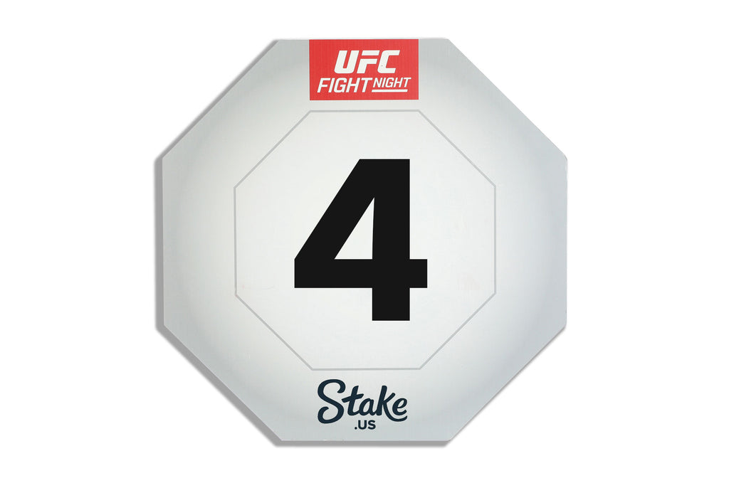 UFC Fight Night: Moreno vs Albazi 1-of-1 Event Used Round Card Four