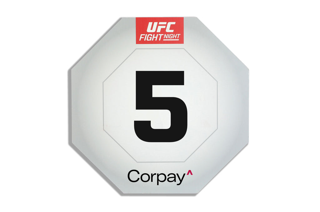 UFC Fight Night: Edwards vs Brady Event Used Round Five Card