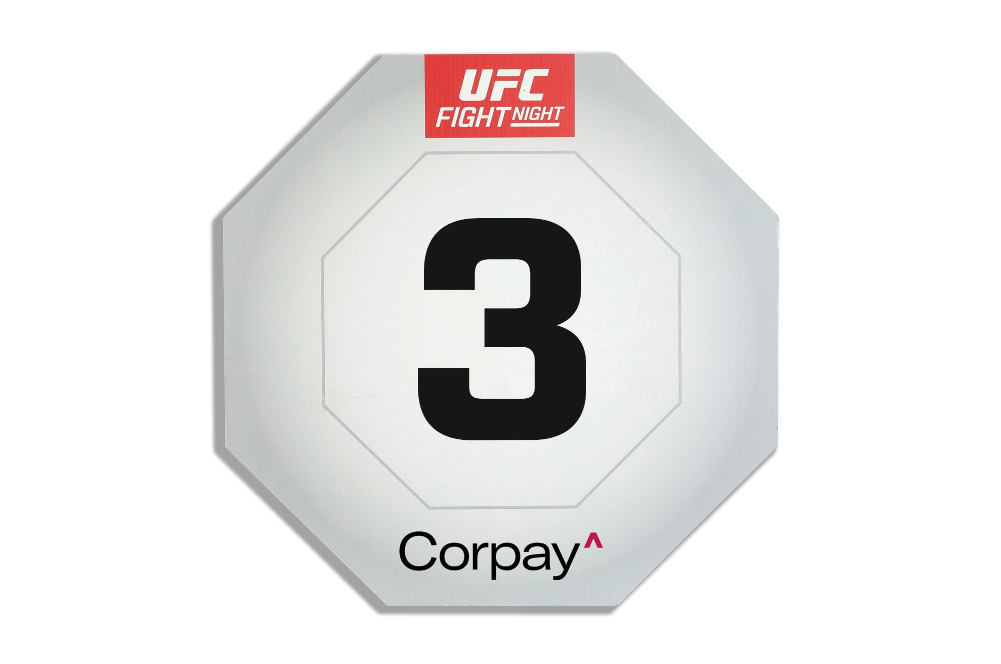 UFC Fight Night: Edwards vs Brady Event Used Round Three Card