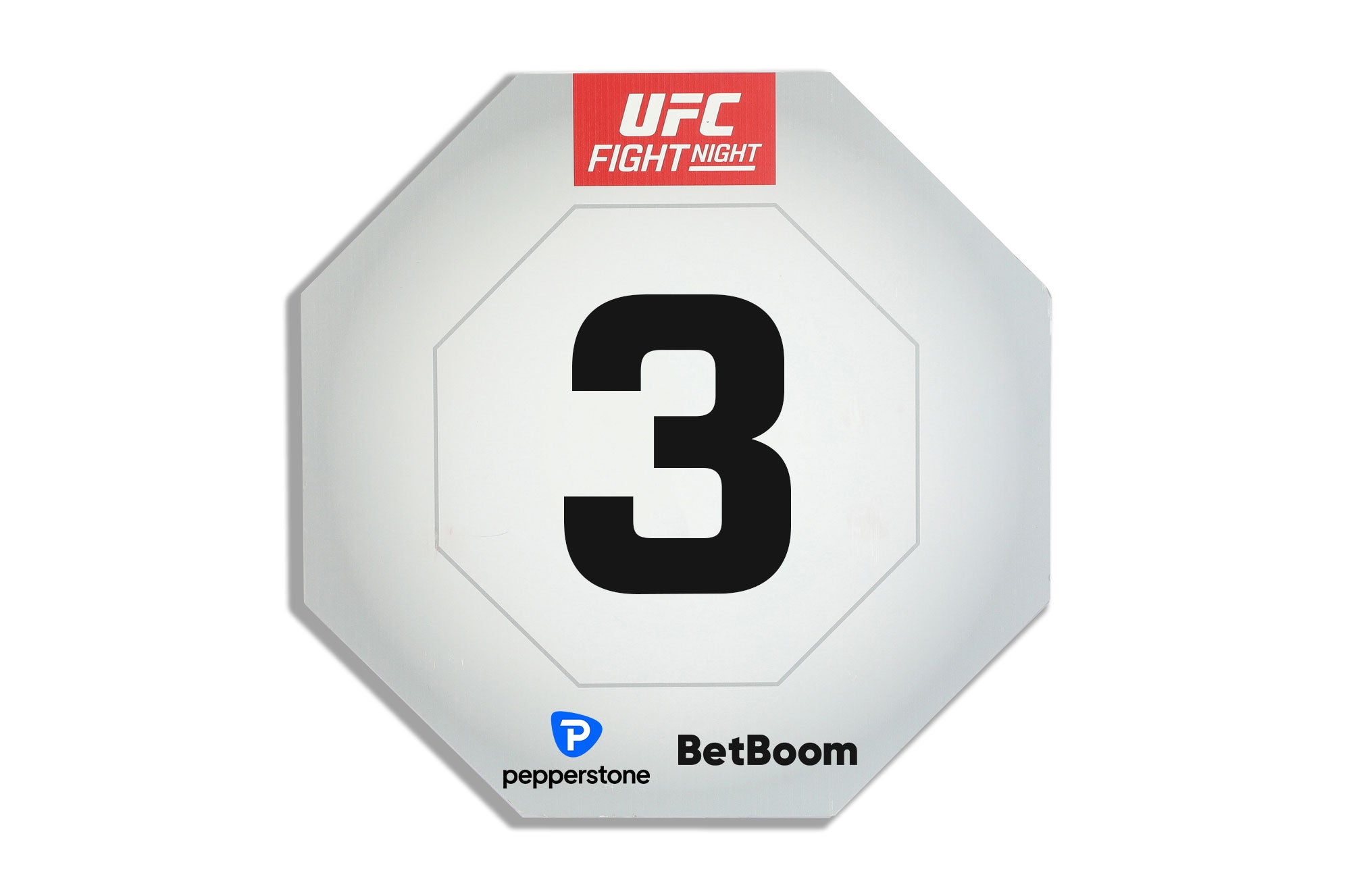 UFC Fight Night: Moreno vs Erceg Event Used Round Three Card