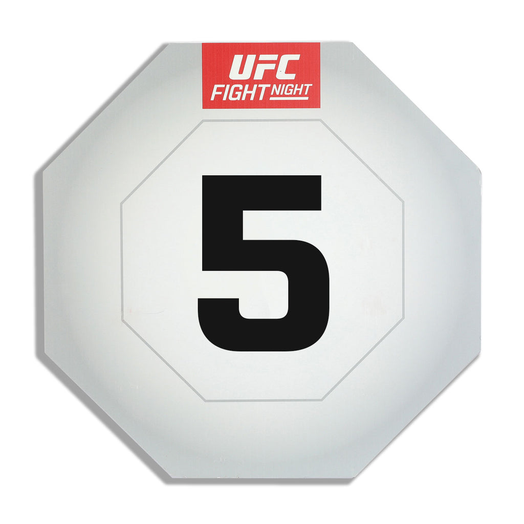 UFC Fight Night: Lewis vs Teixeira Event Used Round Five Card