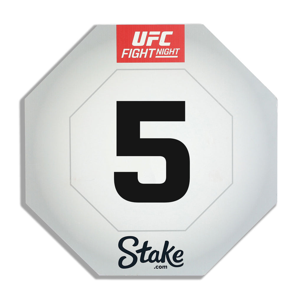 UFC Fight Night: Oliveira vs Gamrot Event Used Round Card Five