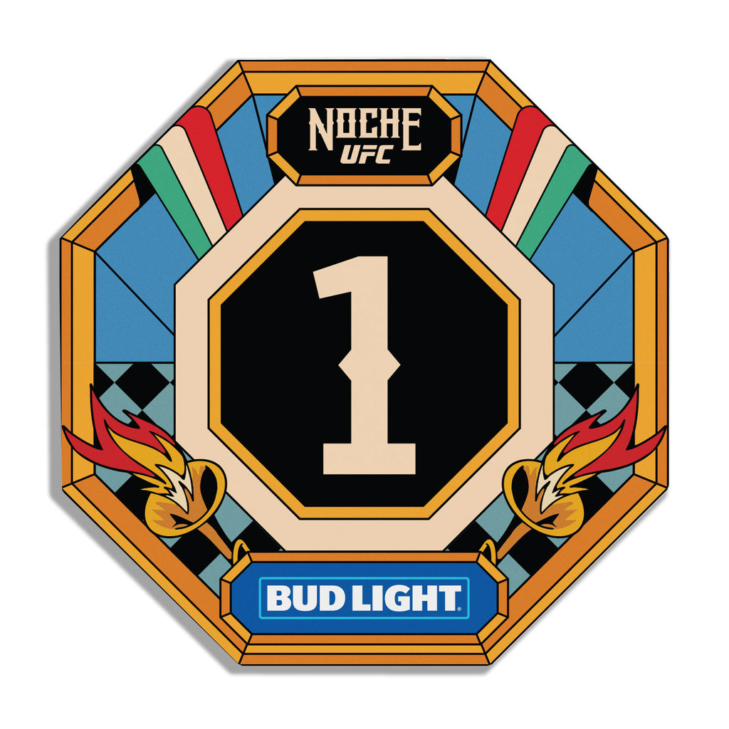 Noche UFC: Lopes vs Silva Event Used Round Card One