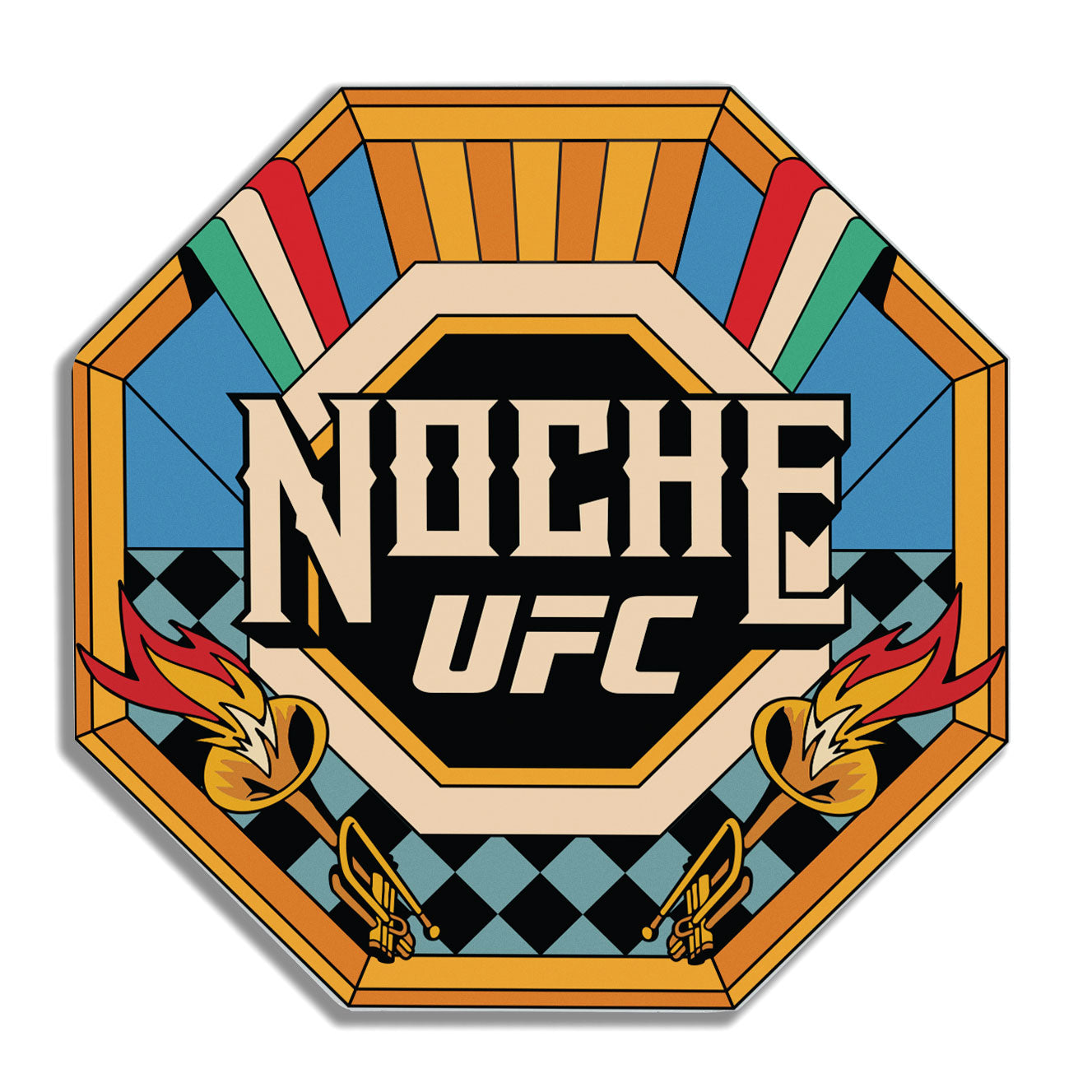 Noche UFC: Lopes vs Silva Event Used Round Card Two