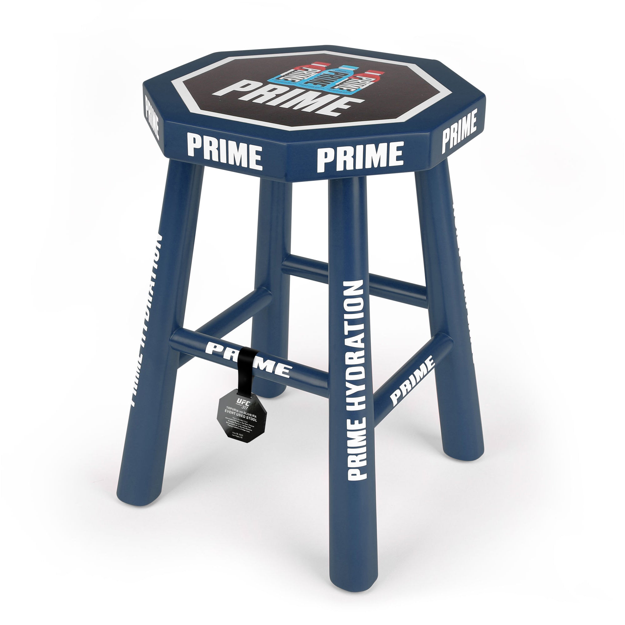 UFC 317: Topuria vs Oliveira Event Used Blue Corner Stool