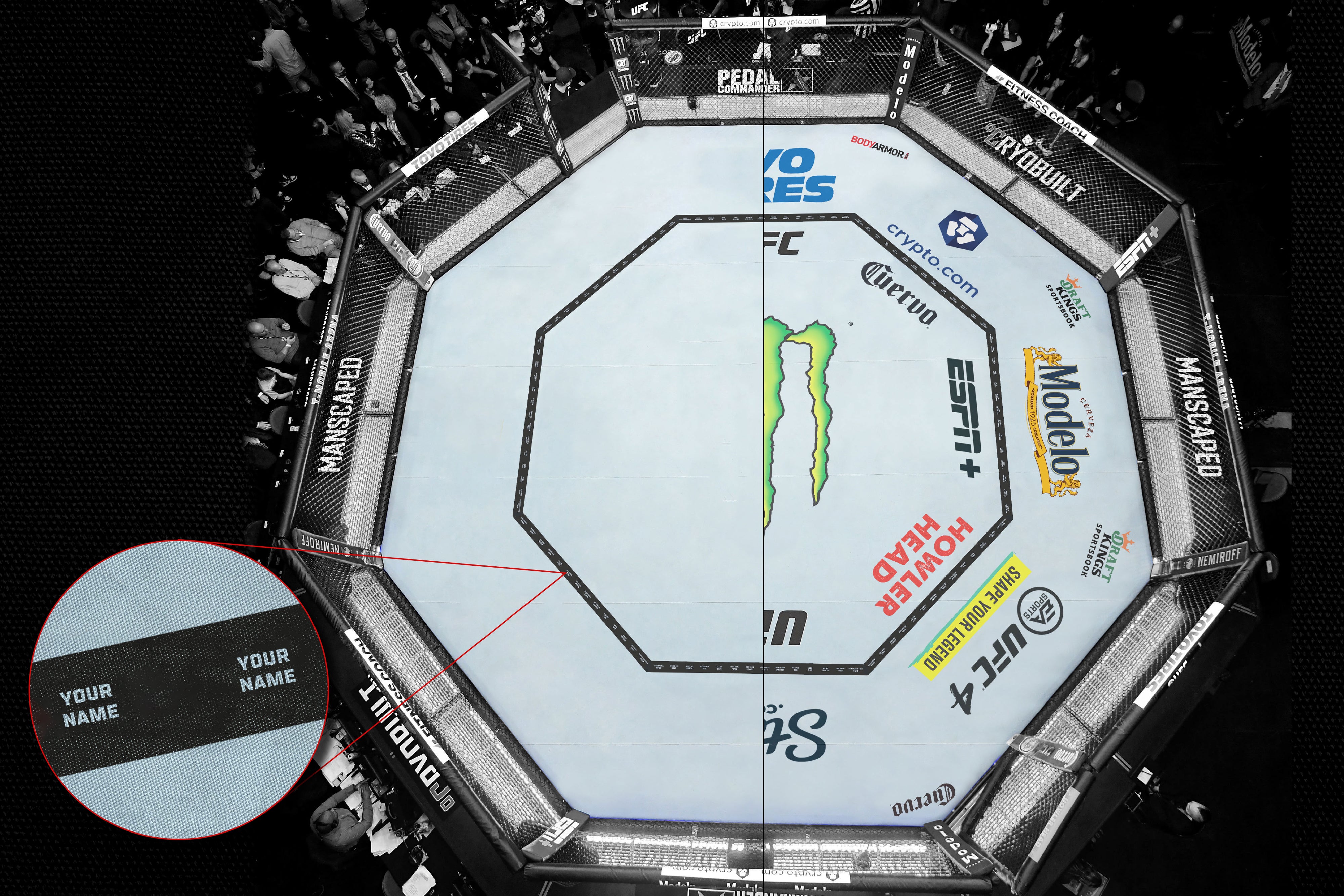 SOLD OUT: UFC 301: Pantoja vs Erceg Name on Canvas