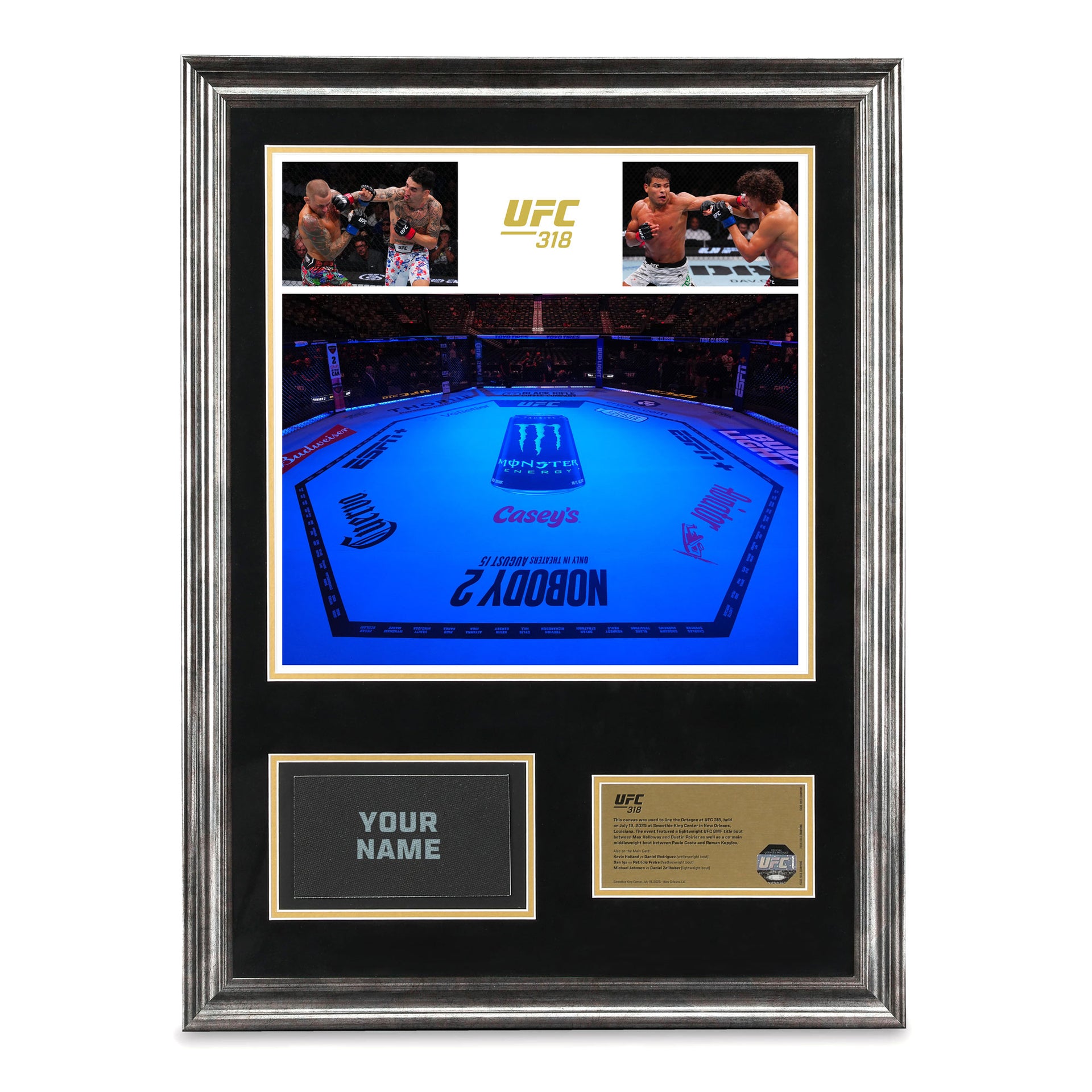 SOLD OUT: UFC 318: Holloway vs Poirier 3 Name on Canvas