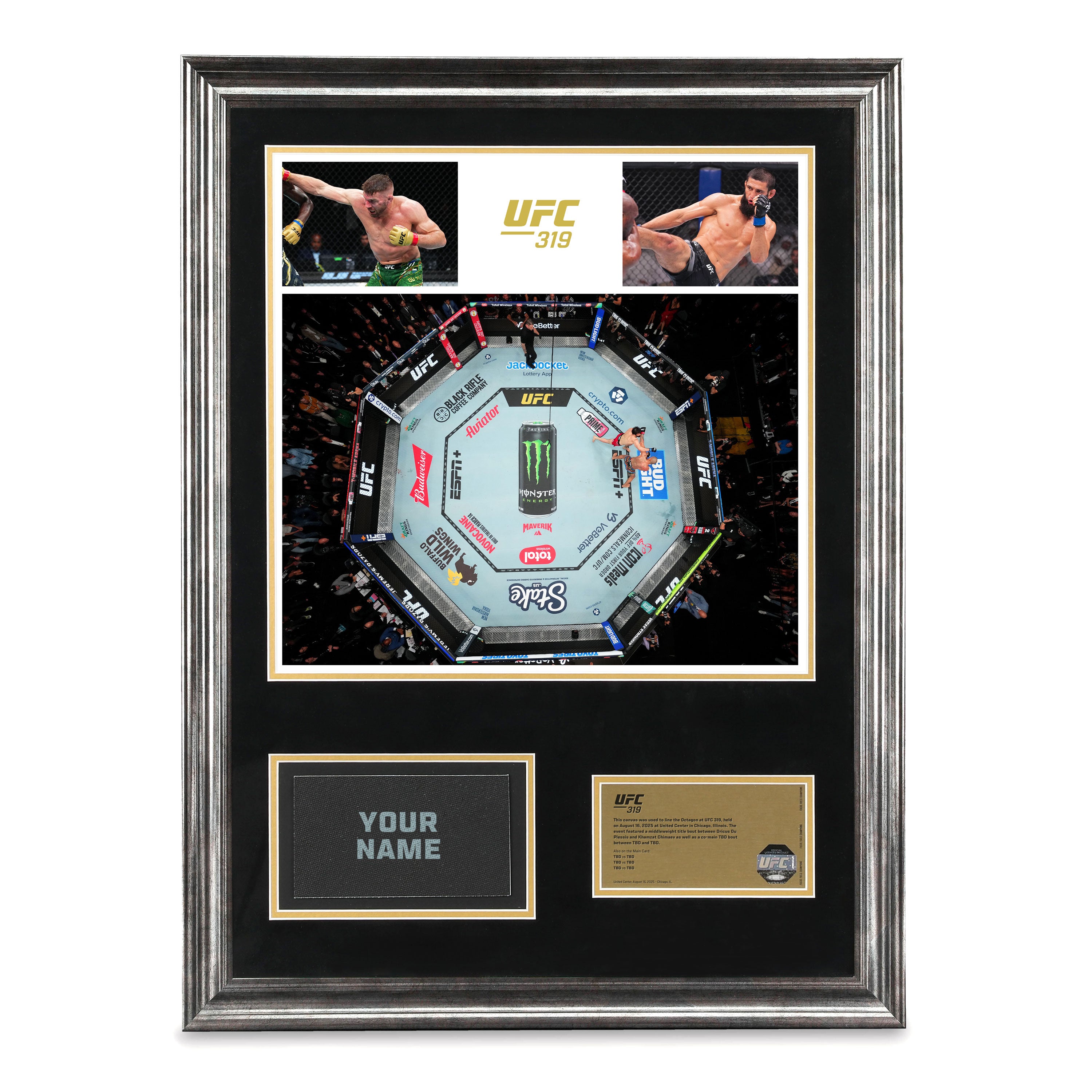 UFC 319: du Plessis vs Chimaev Name on Canvas - Early Bird