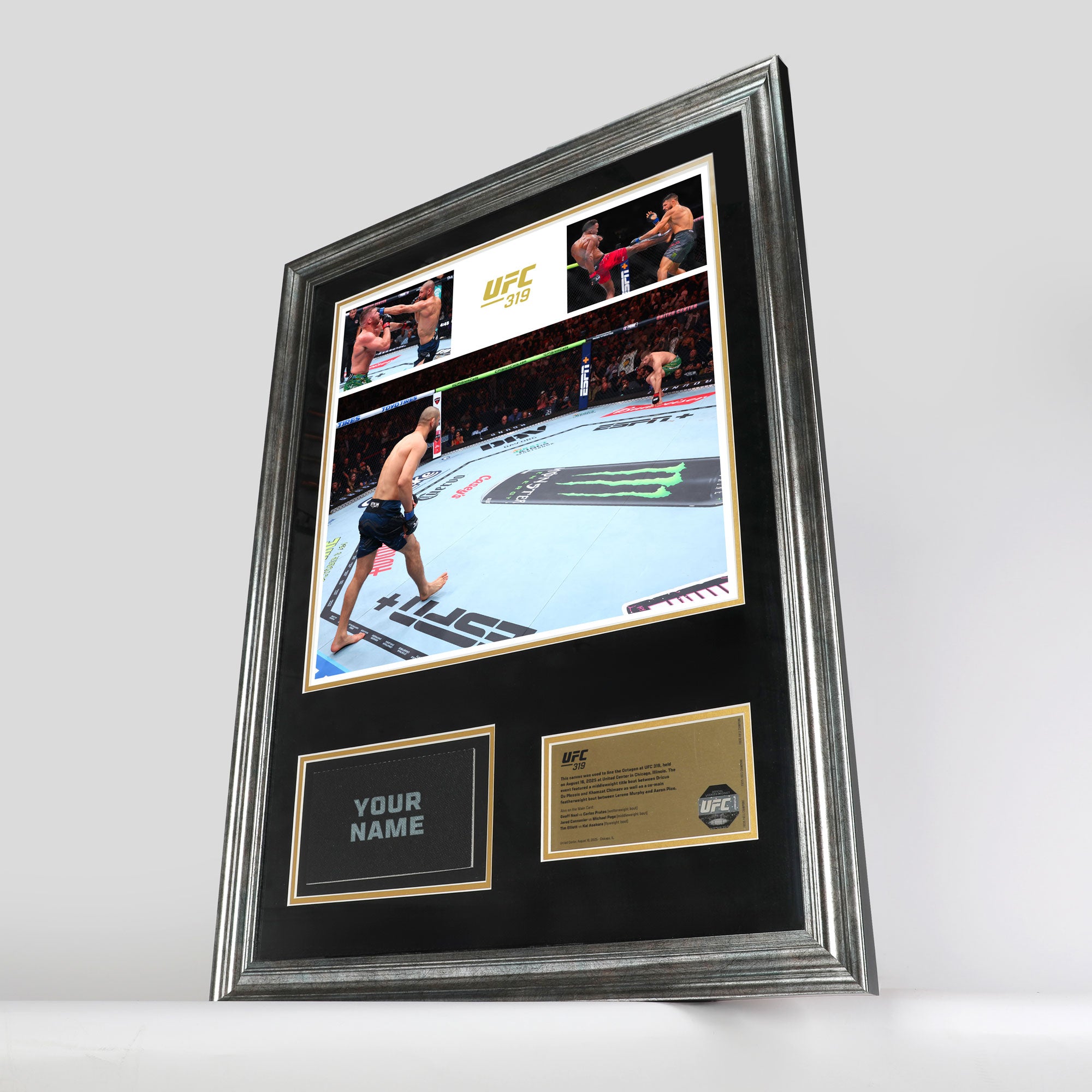 SOLD OUT: UFC 319: du Plessis vs Chimaev Name on Canvas