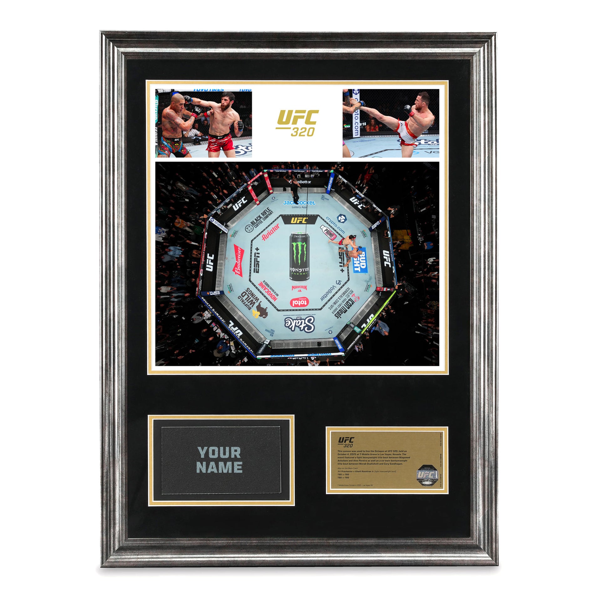 SOLD OUT: UFC 320: Ankalaev vs Pereira 2 Name on Canvas