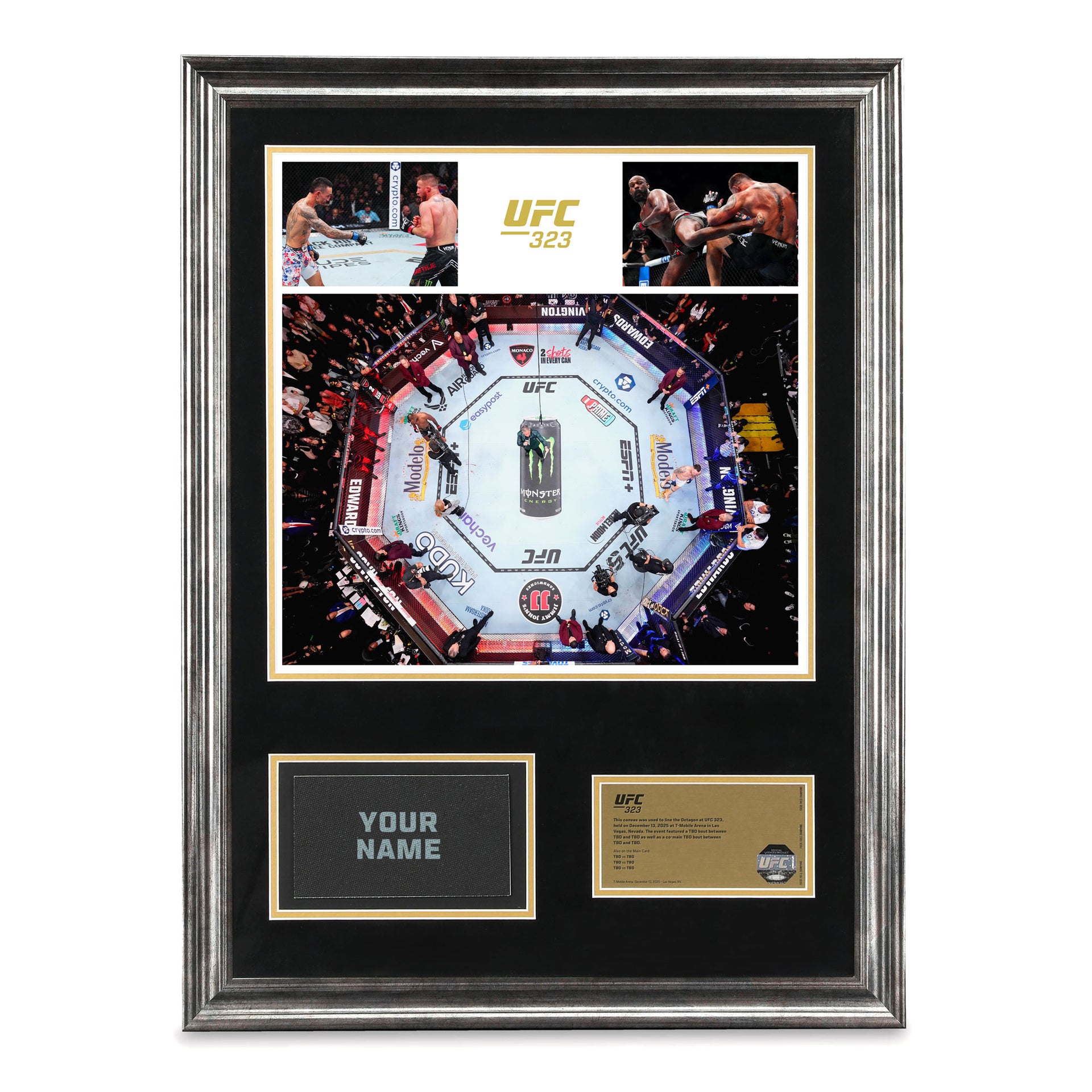 UFC 323: TBD vs TBD Name on Canvas