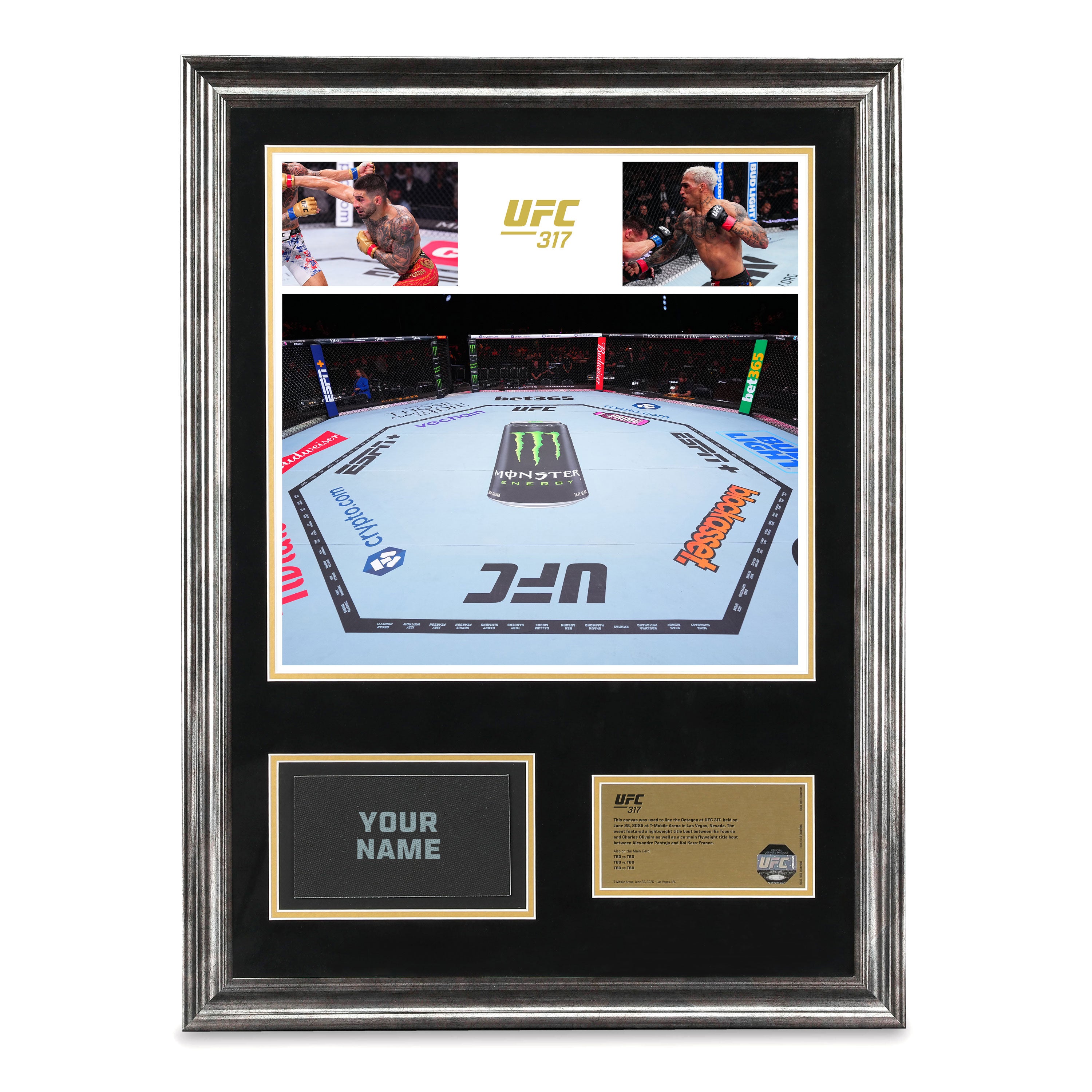 UFC 317: Topuria vs Oliveira Name on Canvas