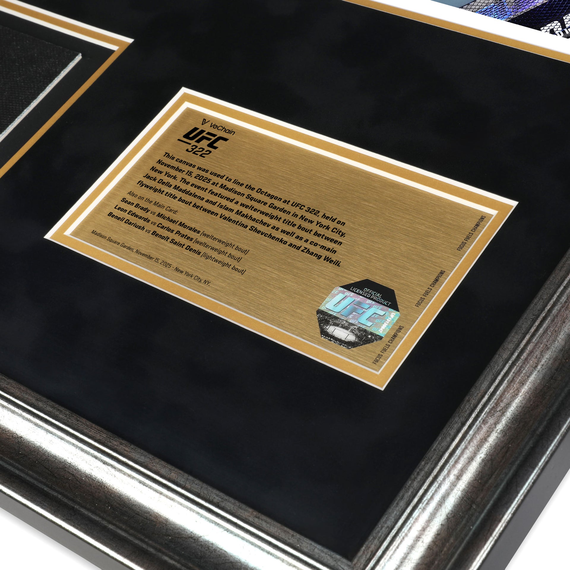 SOLD OUT: VeChain UFC 322: Della Maddalena vs Makhachev Name on Canvas