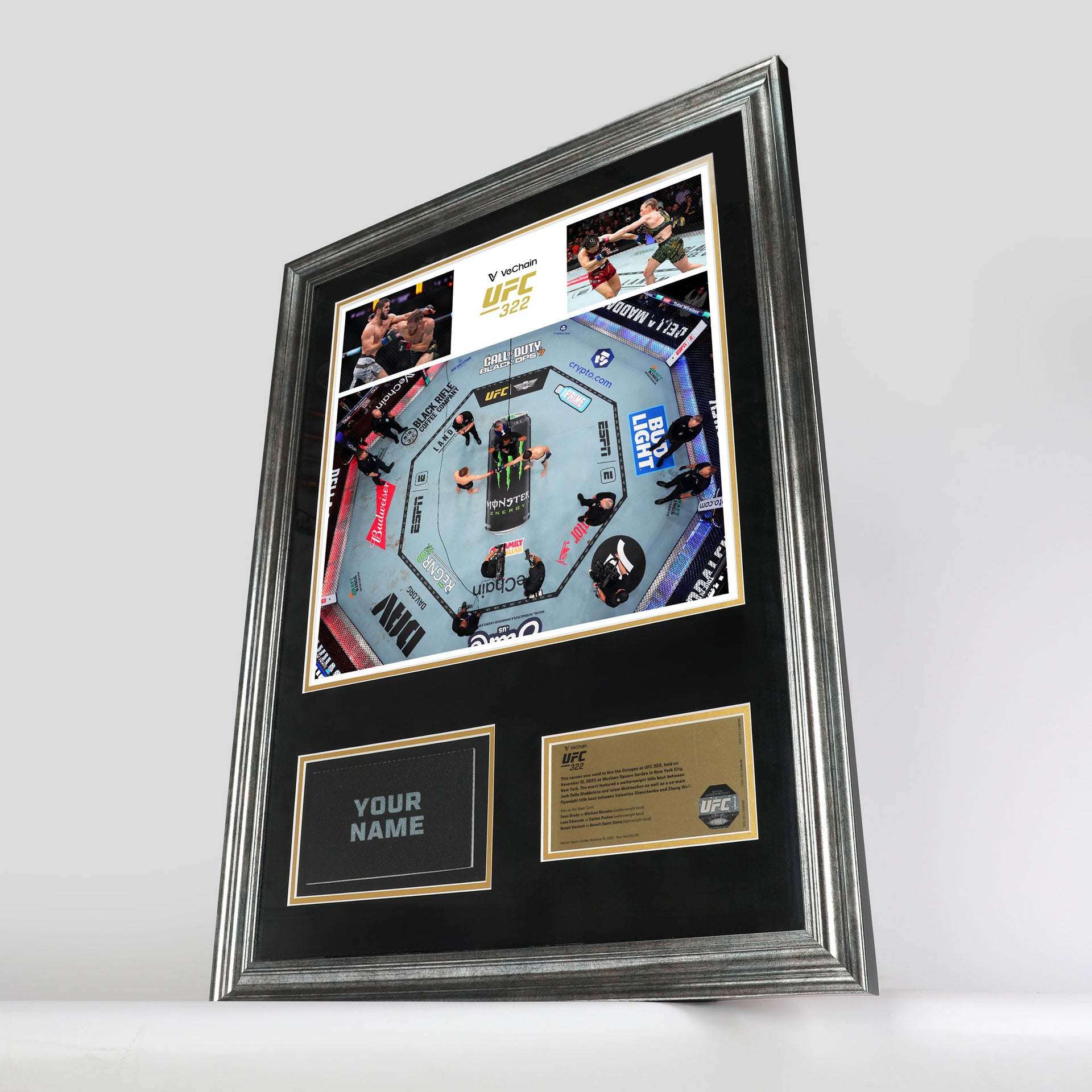 SOLD OUT: VeChain UFC 322: Della Maddalena vs Makhachev Name on Canvas