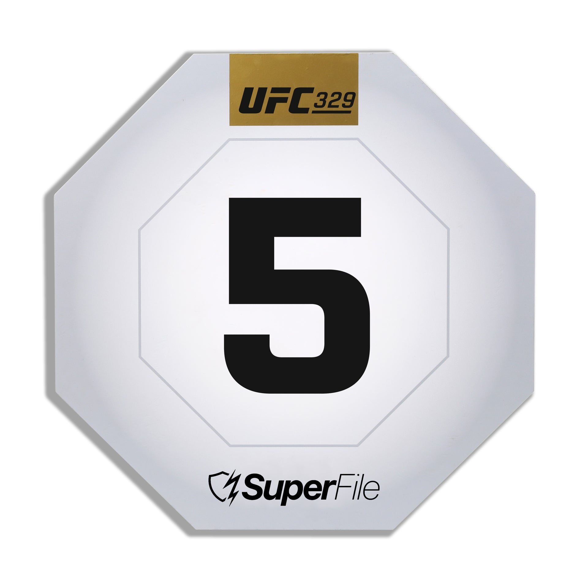 UFC 329: McGregor vs Holloway 2 Event Used Round Card Five