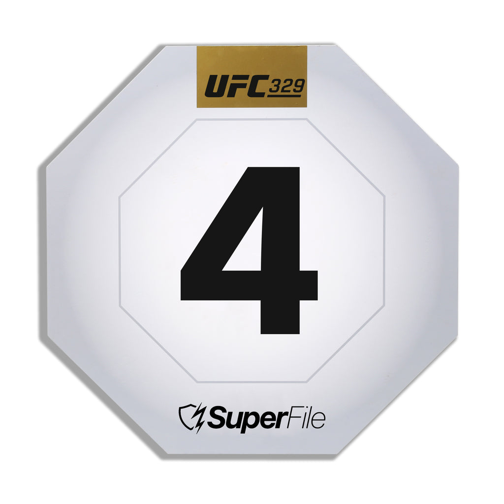 UFC 329: McGregor vs Holloway 2 Event Used Round Card Four