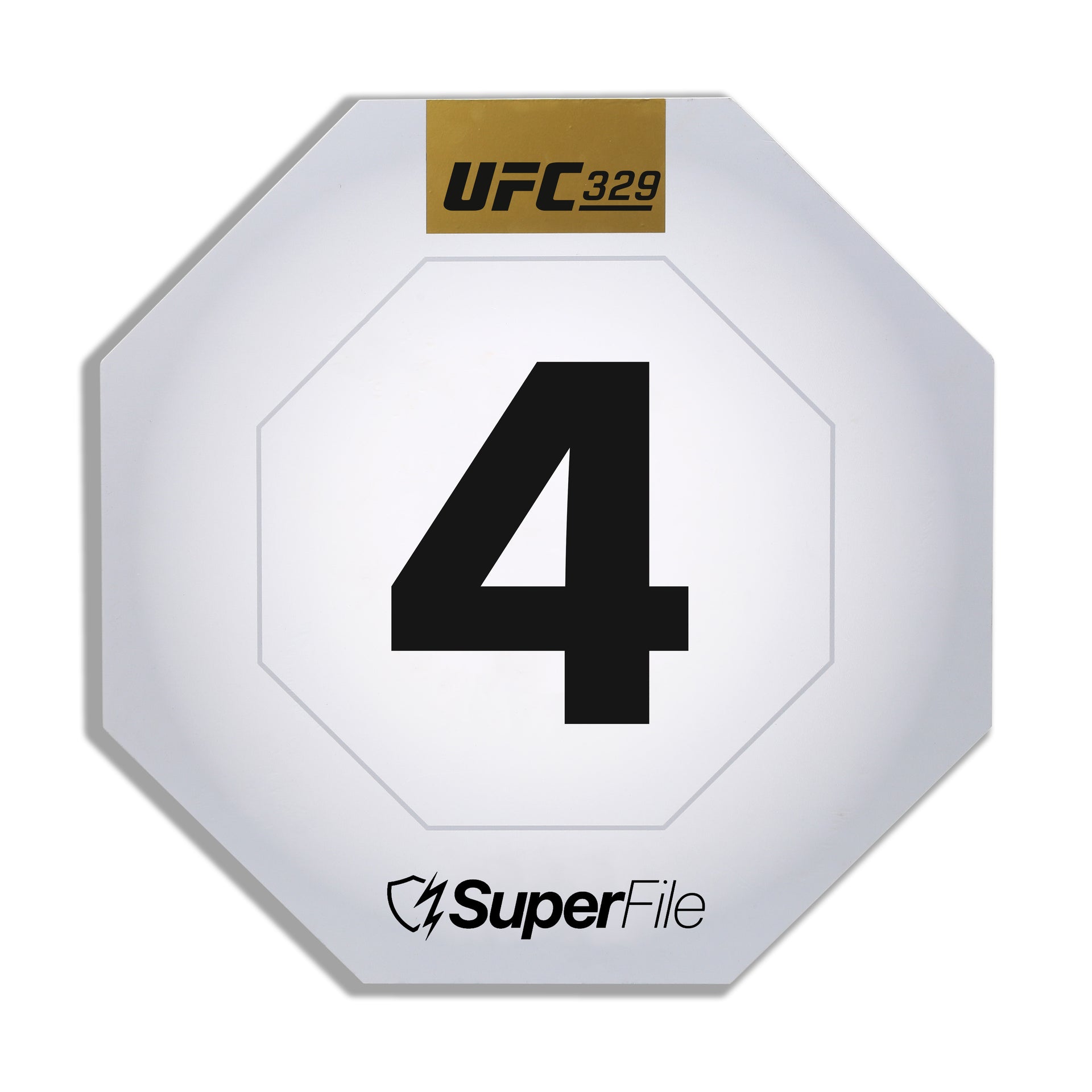 UFC 329: McGregor vs Holloway 2 Event Used Round Card Four