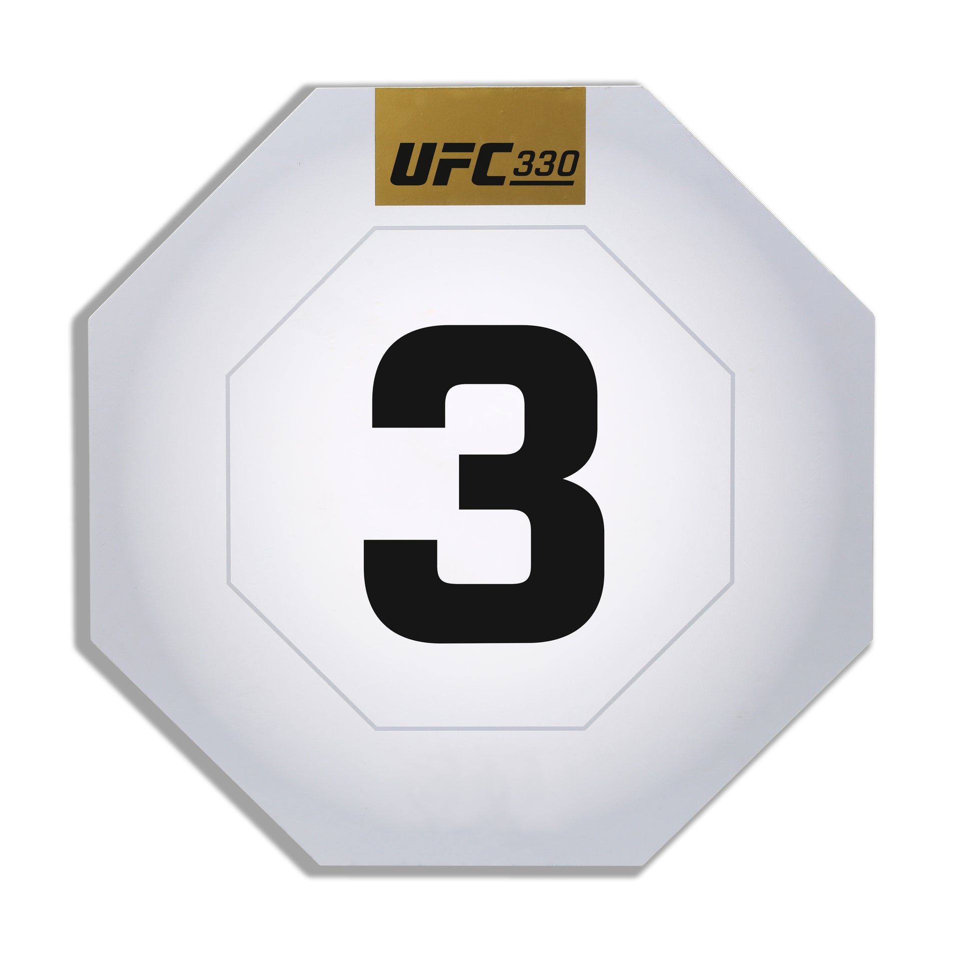 UFC 330: Makhachev vs Machado Garry Event Used Round Card Three