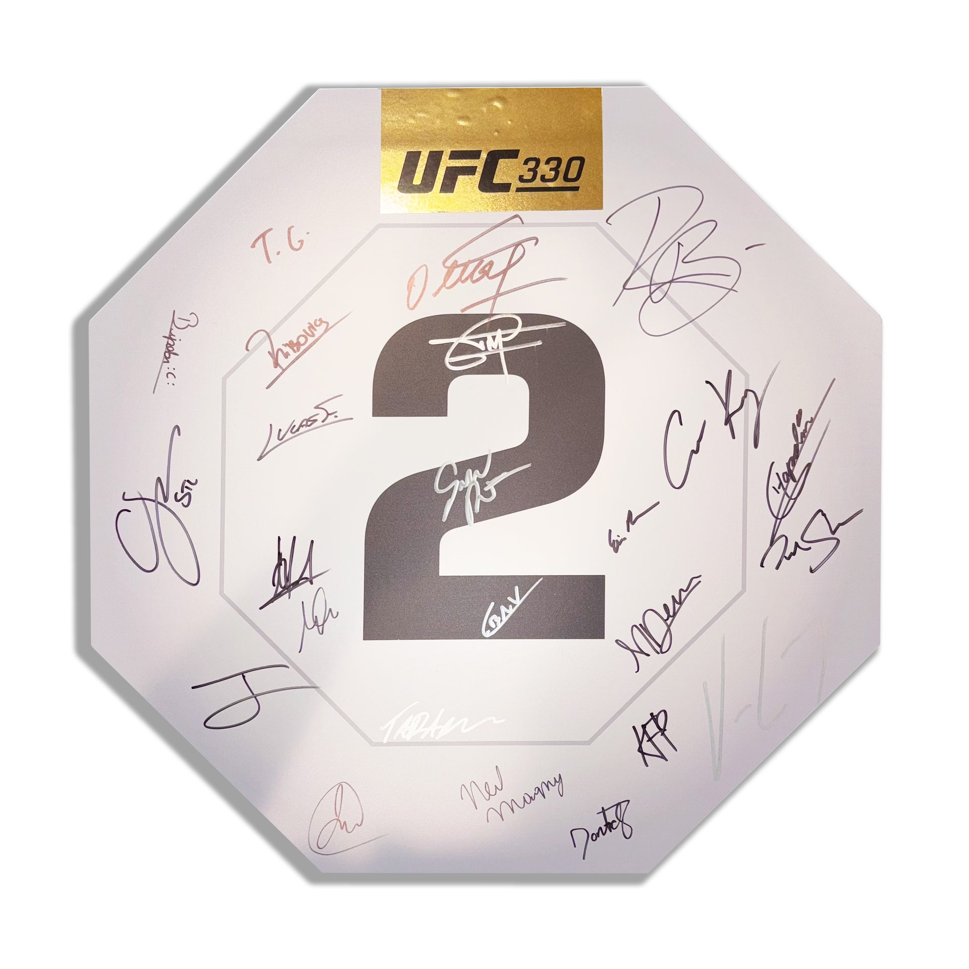 UFC 330: Makhachev vs Machado Garry Autographed Replica Round Card Two