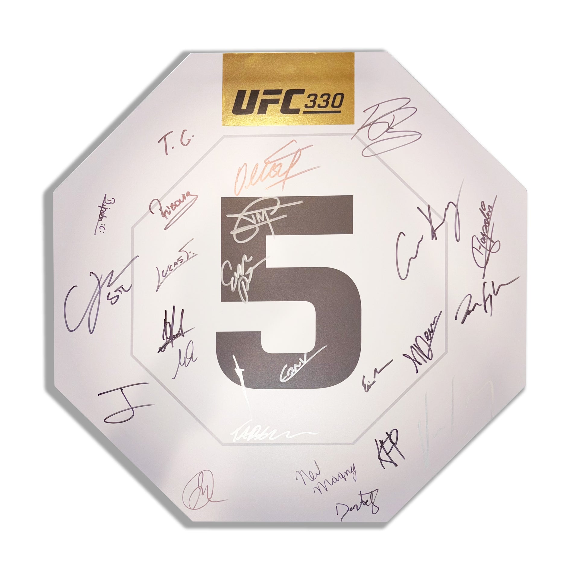 UFC 330: Makhachev vs Machado Garry Autographed Replica Round Card Five