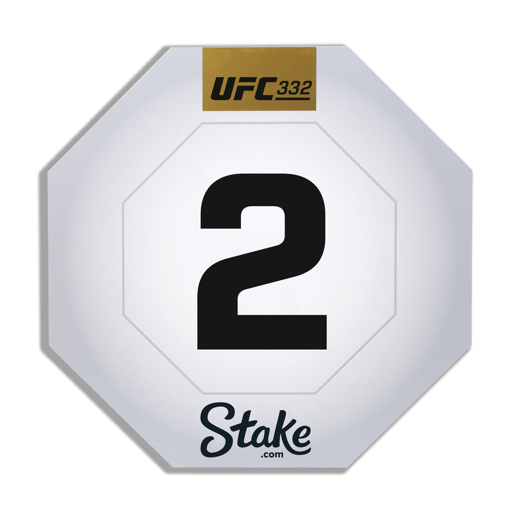 UFC 332: Silva vs Wang Event Used Round Card Two