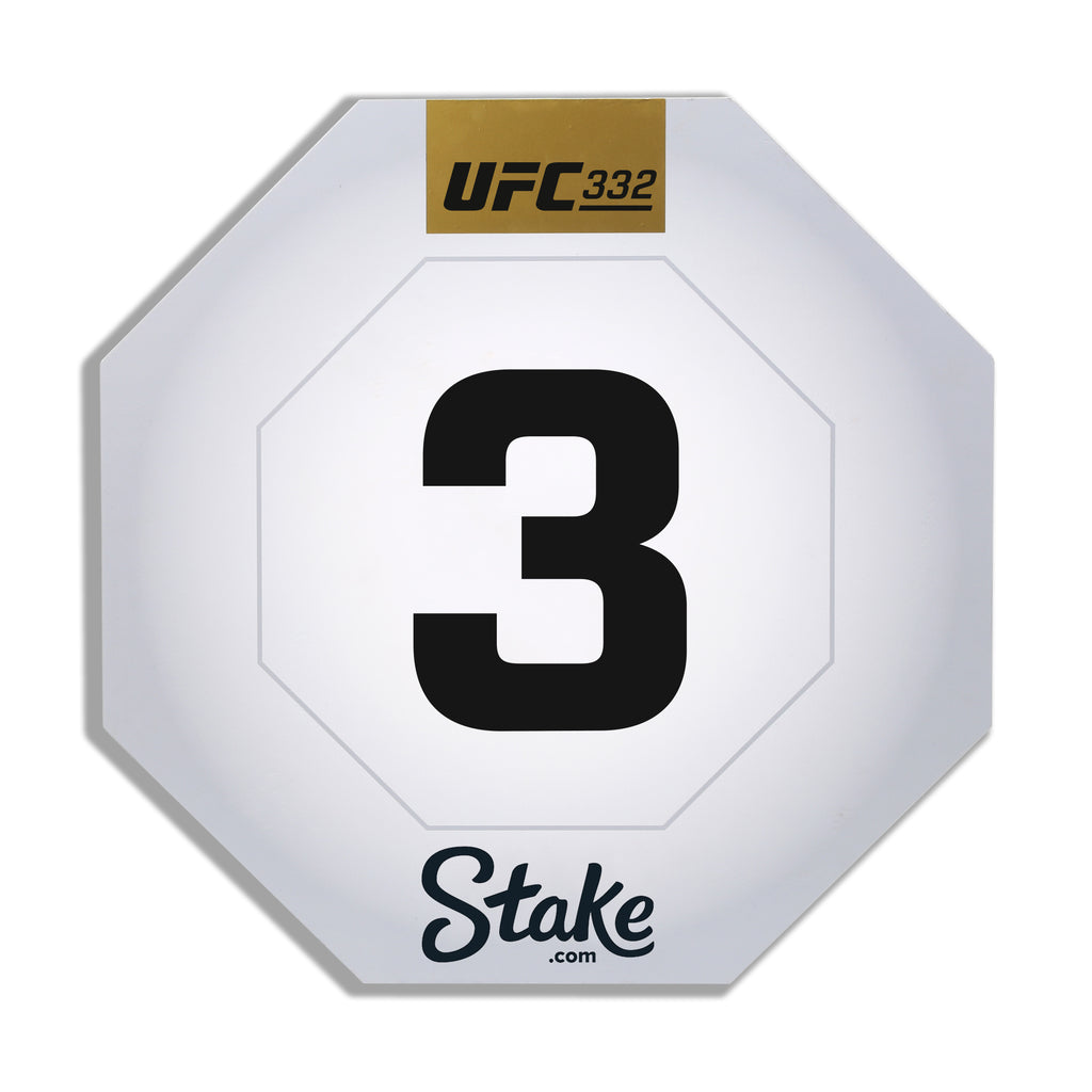UFC 332: Silva vs Wang Event Used Round Card Three